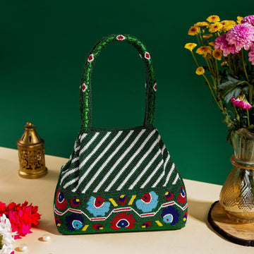 Moti Patola Beaded Batva Handbag
