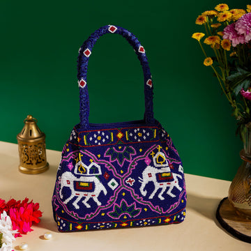 Moti Patola Beaded Batva Handbag