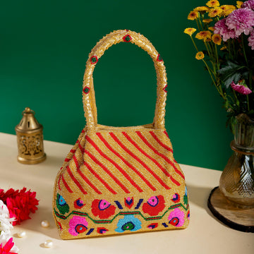Moti Patola Beaded Batva Handbag