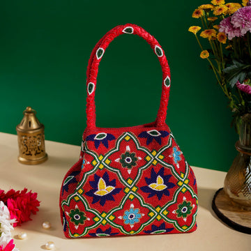Moti Patola Beaded Batva Handbag