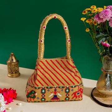 Moti Patola Beaded Batva Handbag