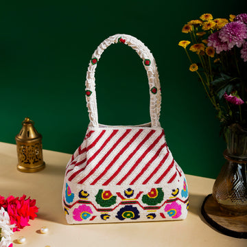 Moti Patola Beaded Batva Handbag