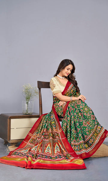 Tissue Twill Weave Patola Saree