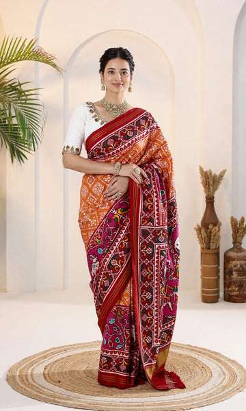 Double Ikat Patola Saree