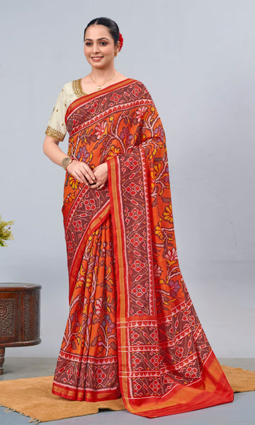 Single Ikat Patola Saree