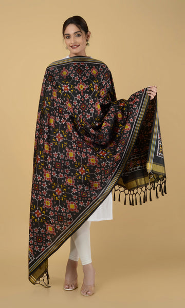 Single Ikat Patola Dupatta Nau Ratan