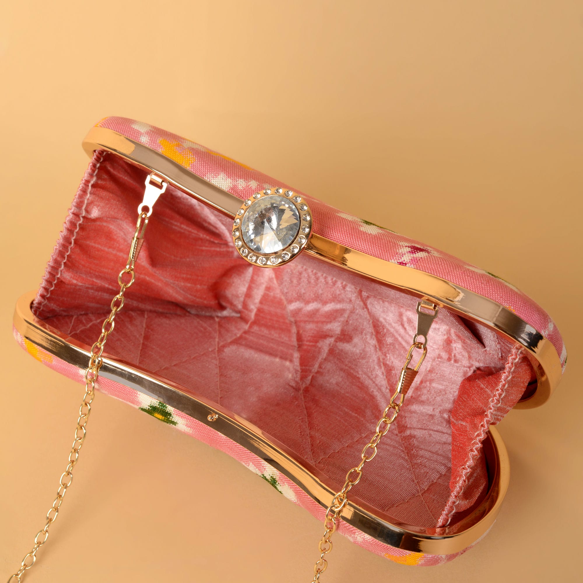 Double Ikat Patola Clutch Elephant Nau Ratan