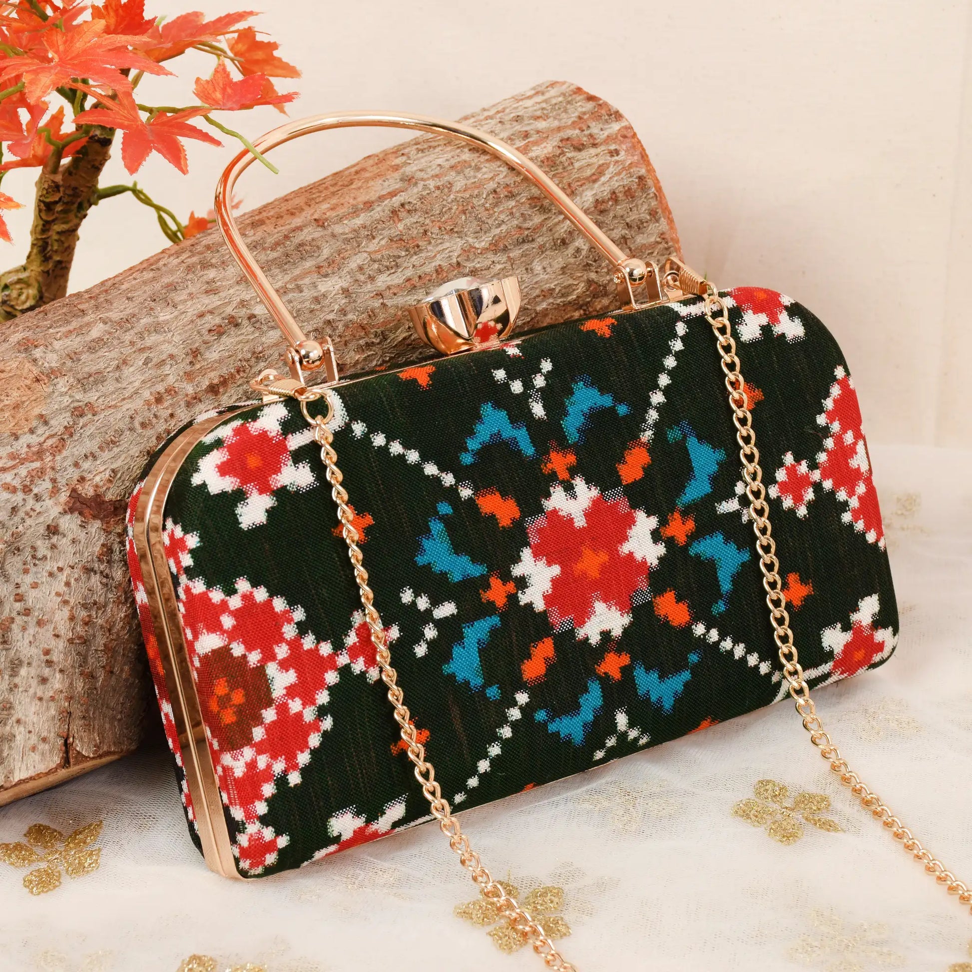 Double Ikat Patola Clutch