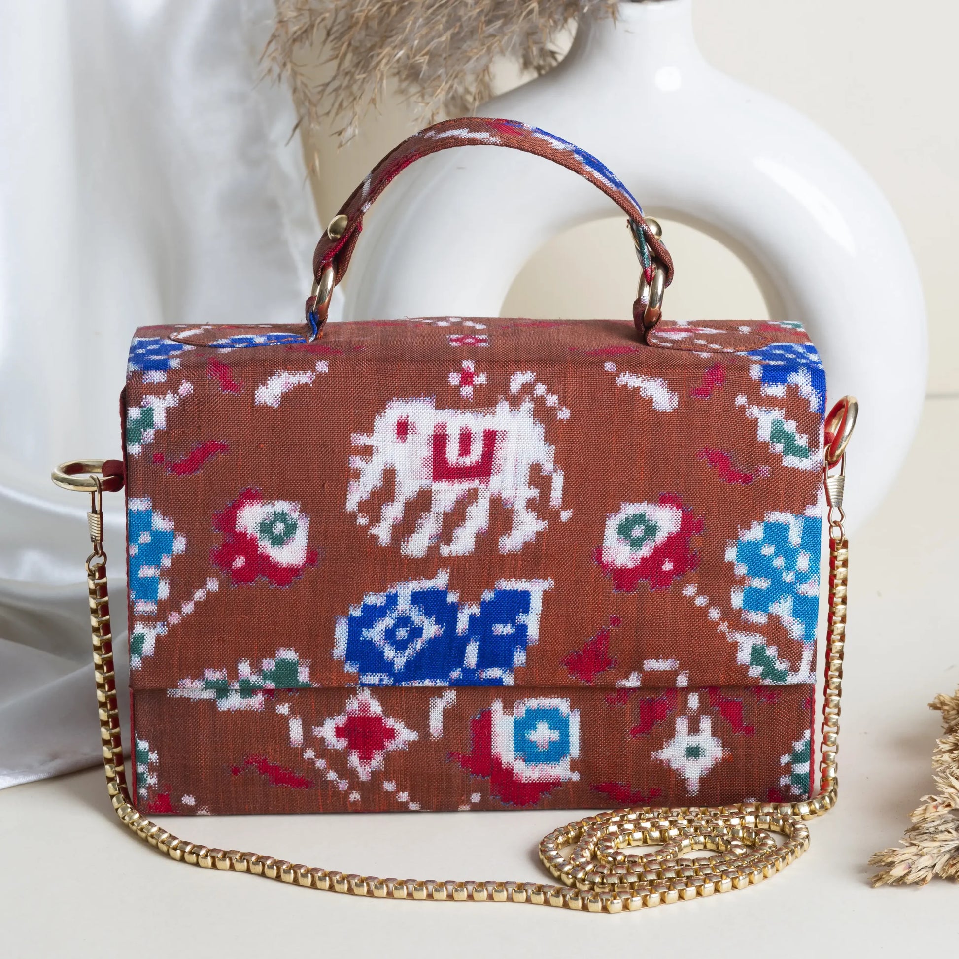 Double Ikat Patola Clutch