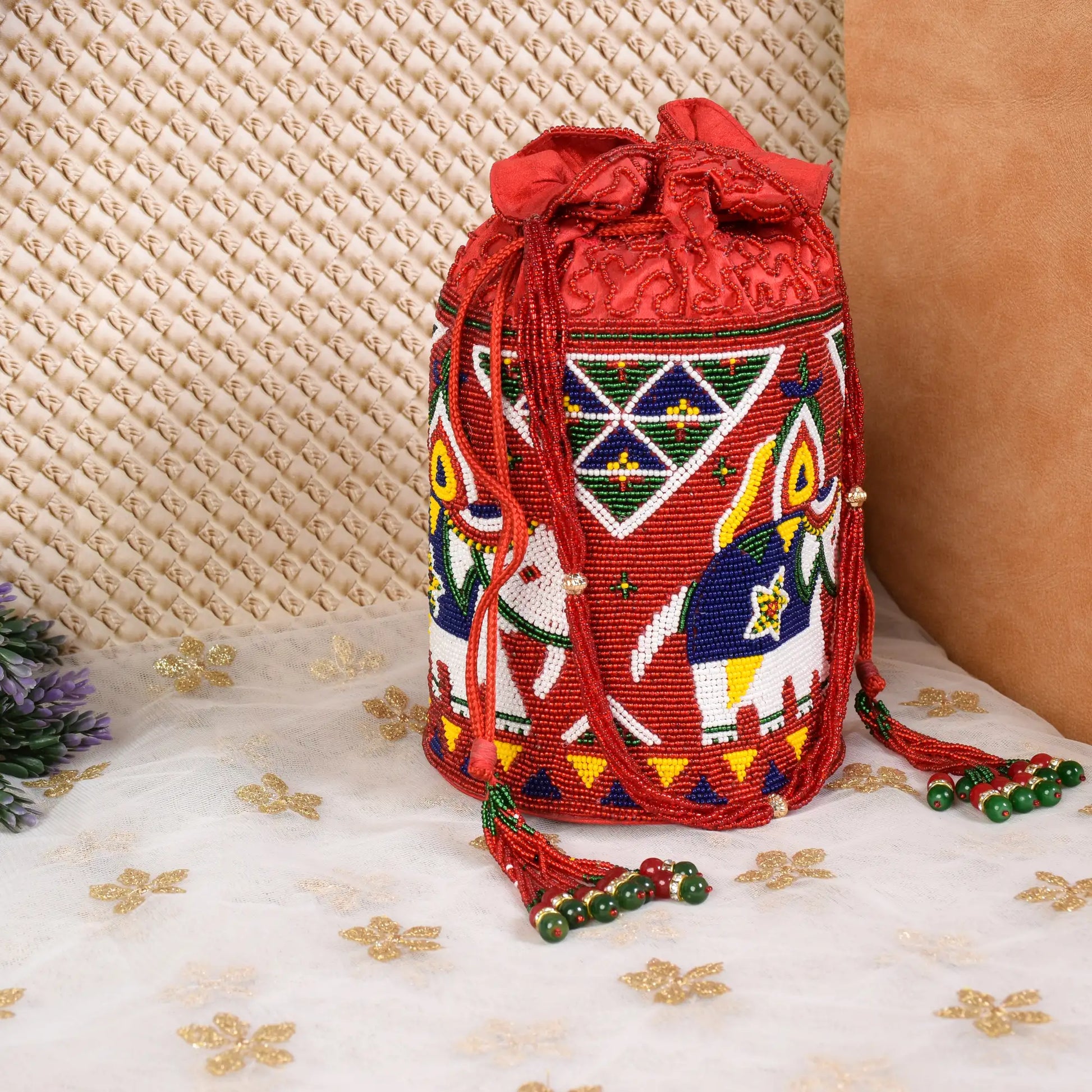 Moti Patola Beaded Batva