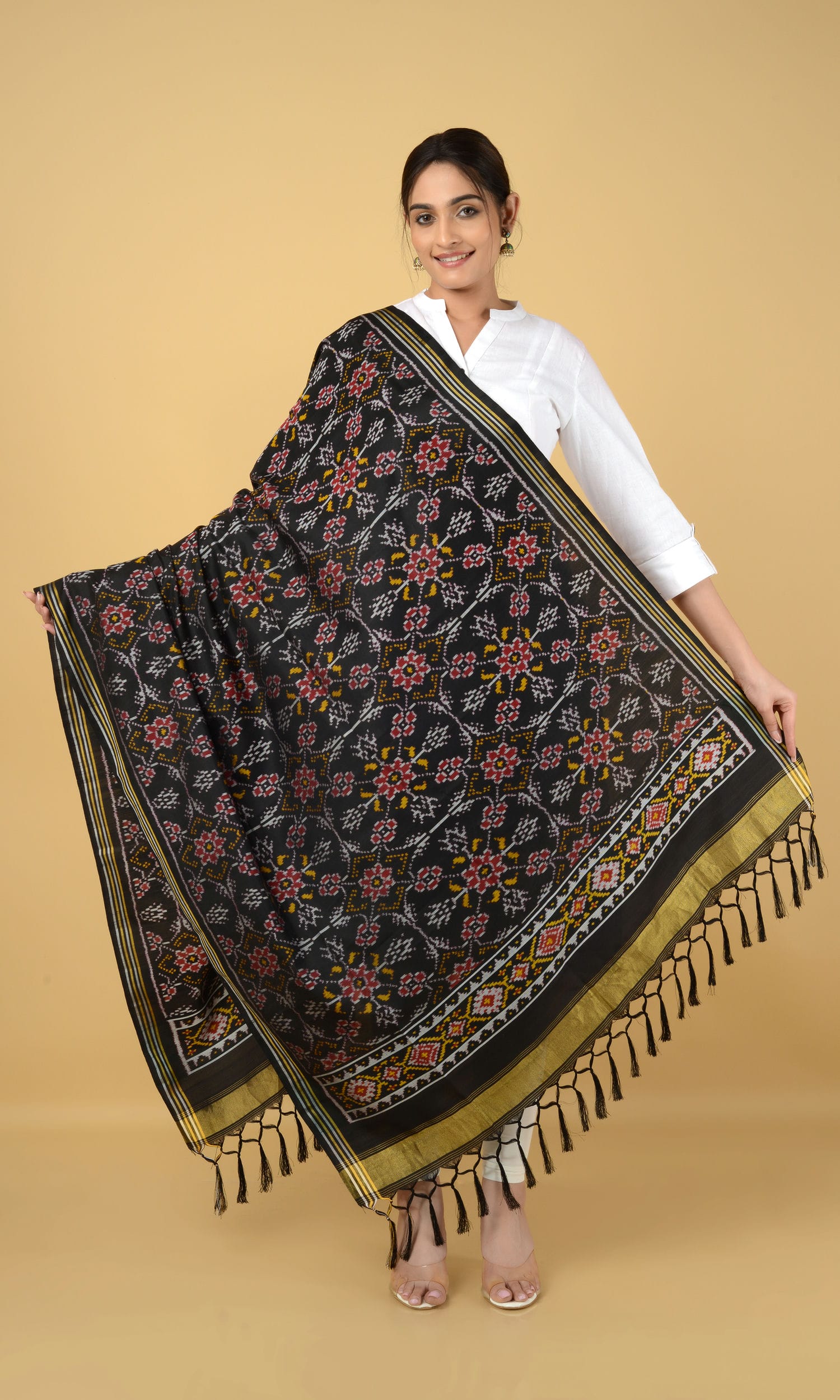Single Ikat Patola Dupatta Chhabdi