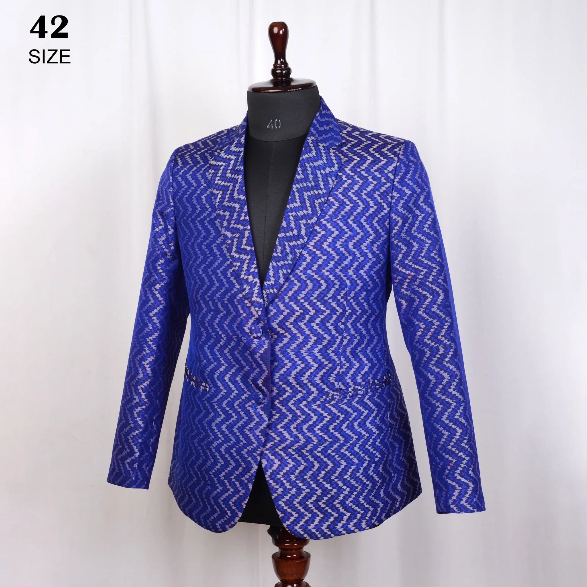 Women Blazer Single Ikat Patola