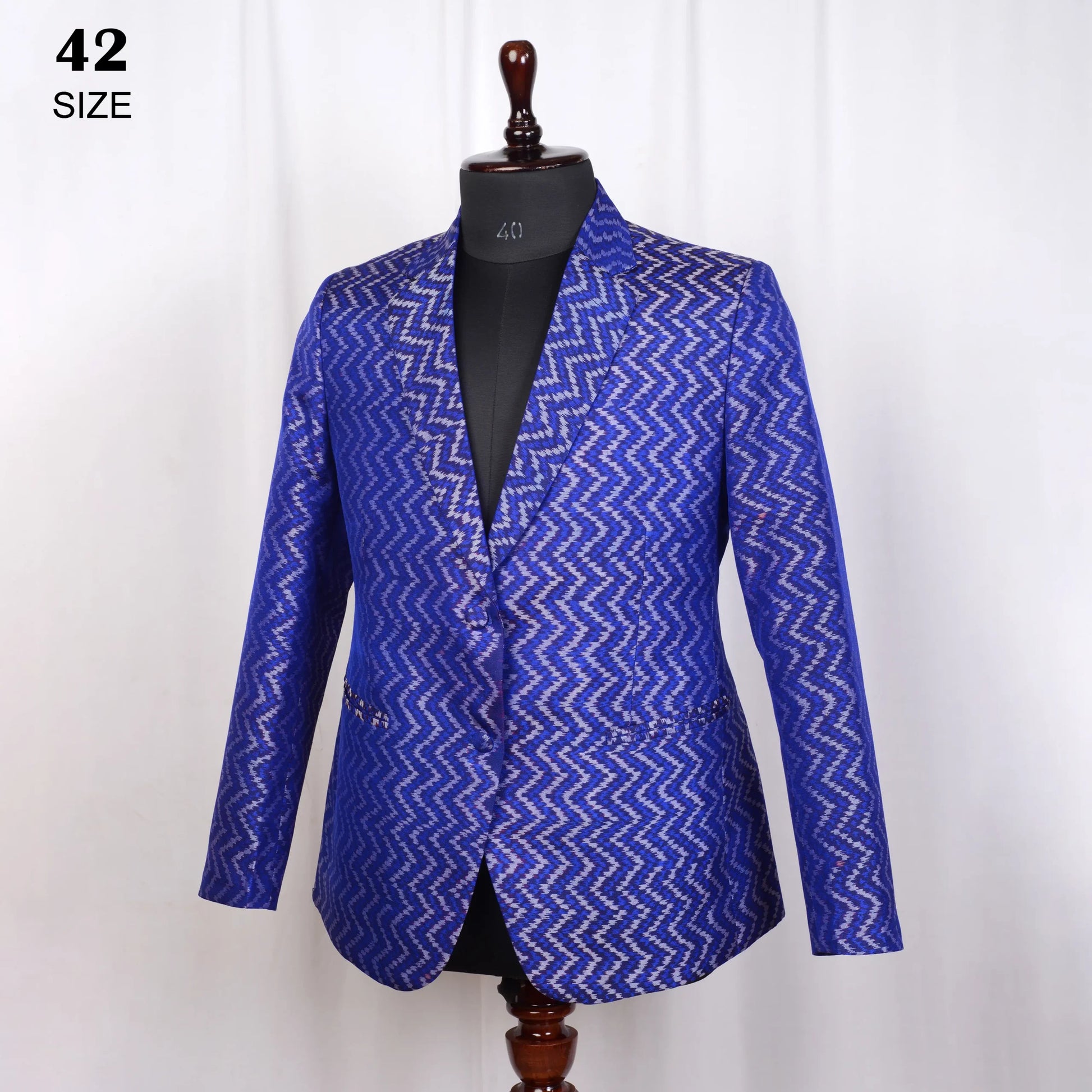 Women Blazer Single Ikat Patola