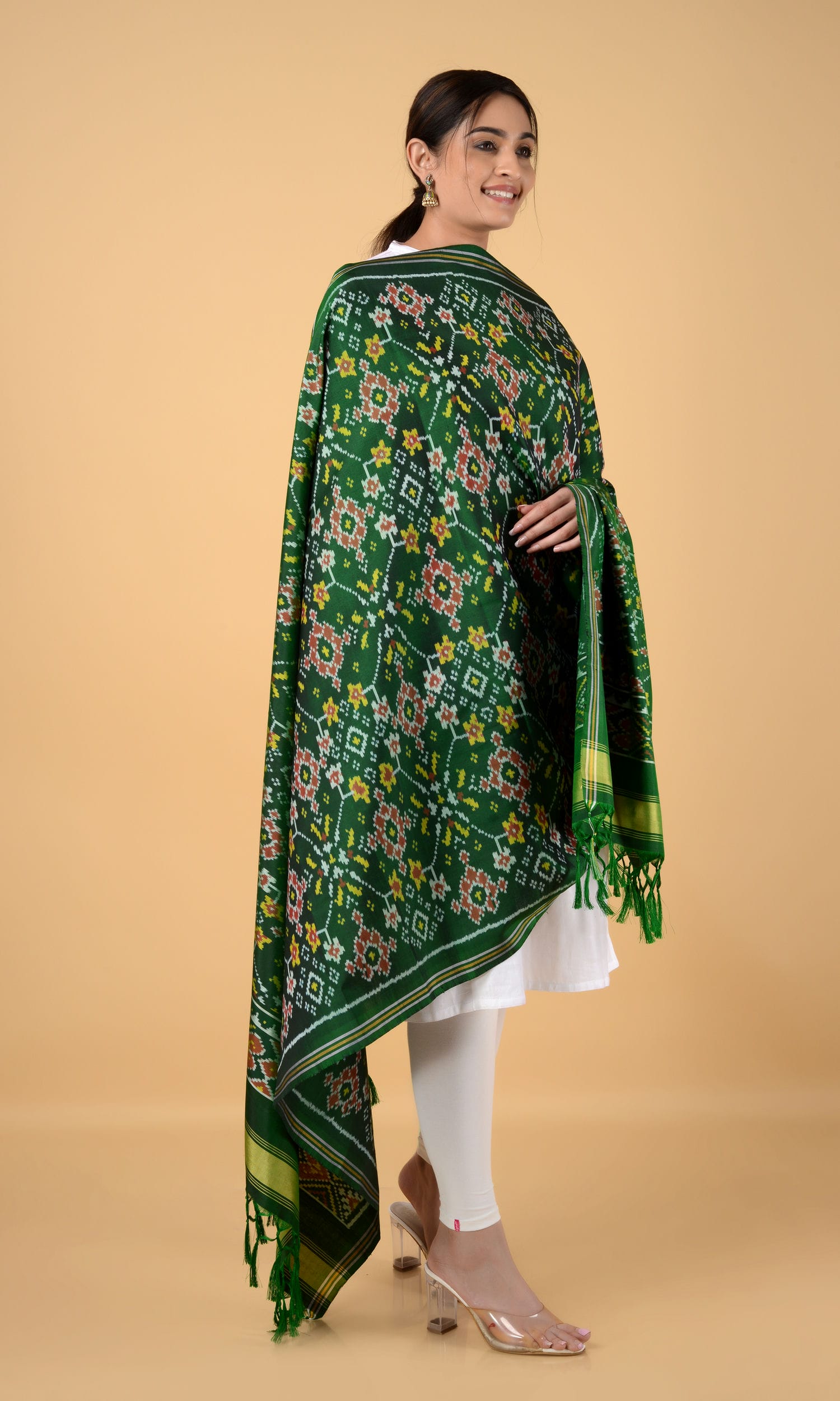 Single Ikat Patola Dupatta Nau Ratan