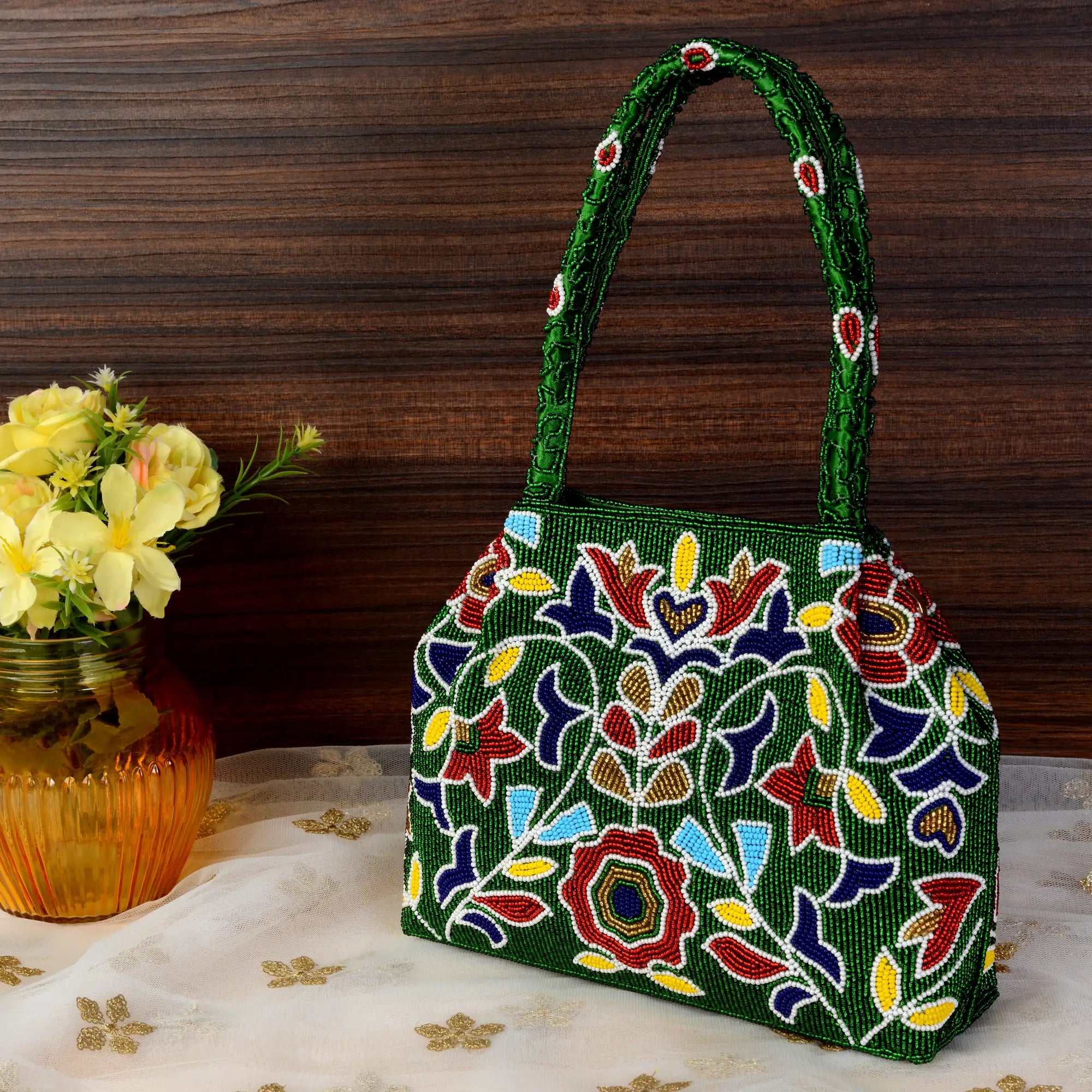 Patola Beaded Batva