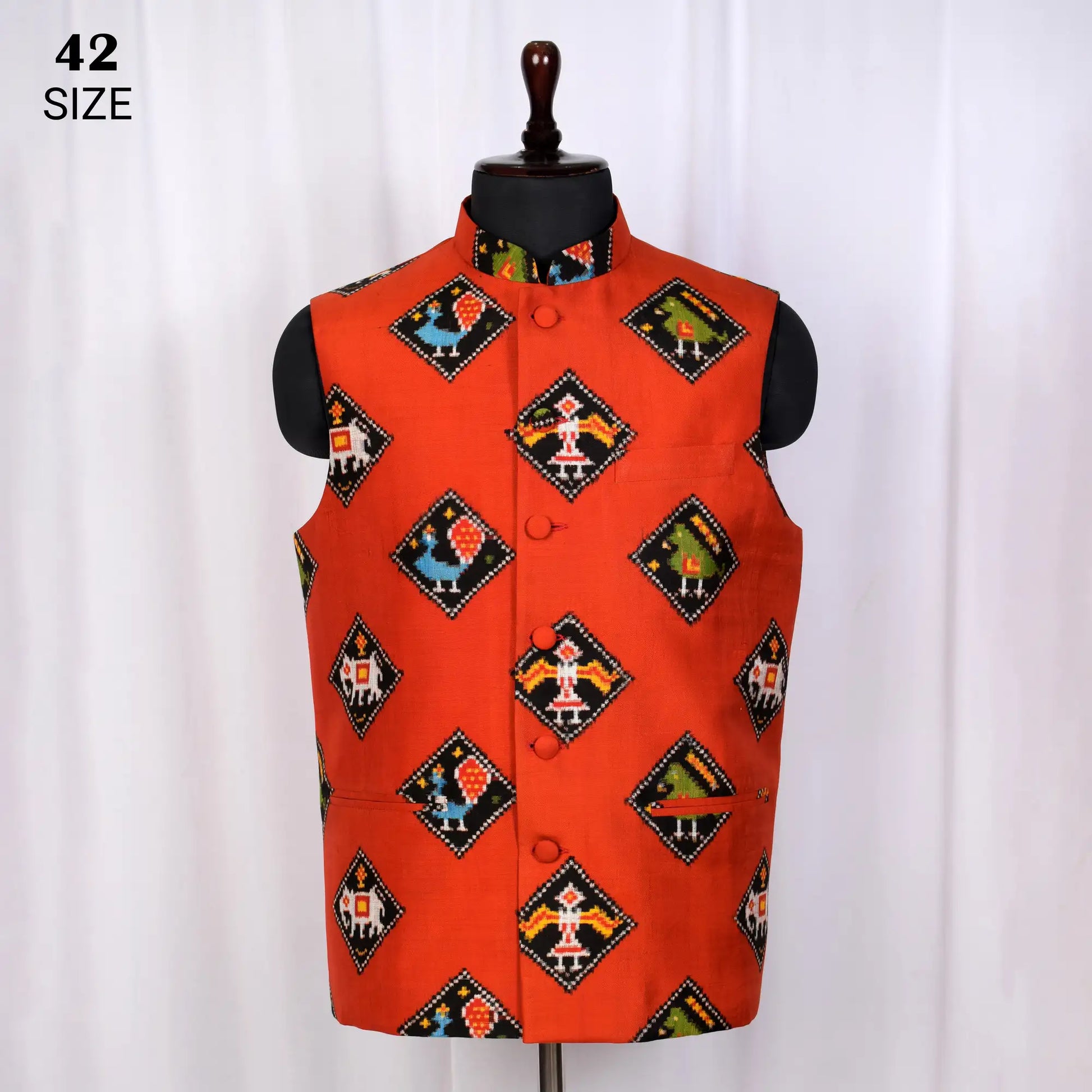 Modi Jacket Double Ikat Patola