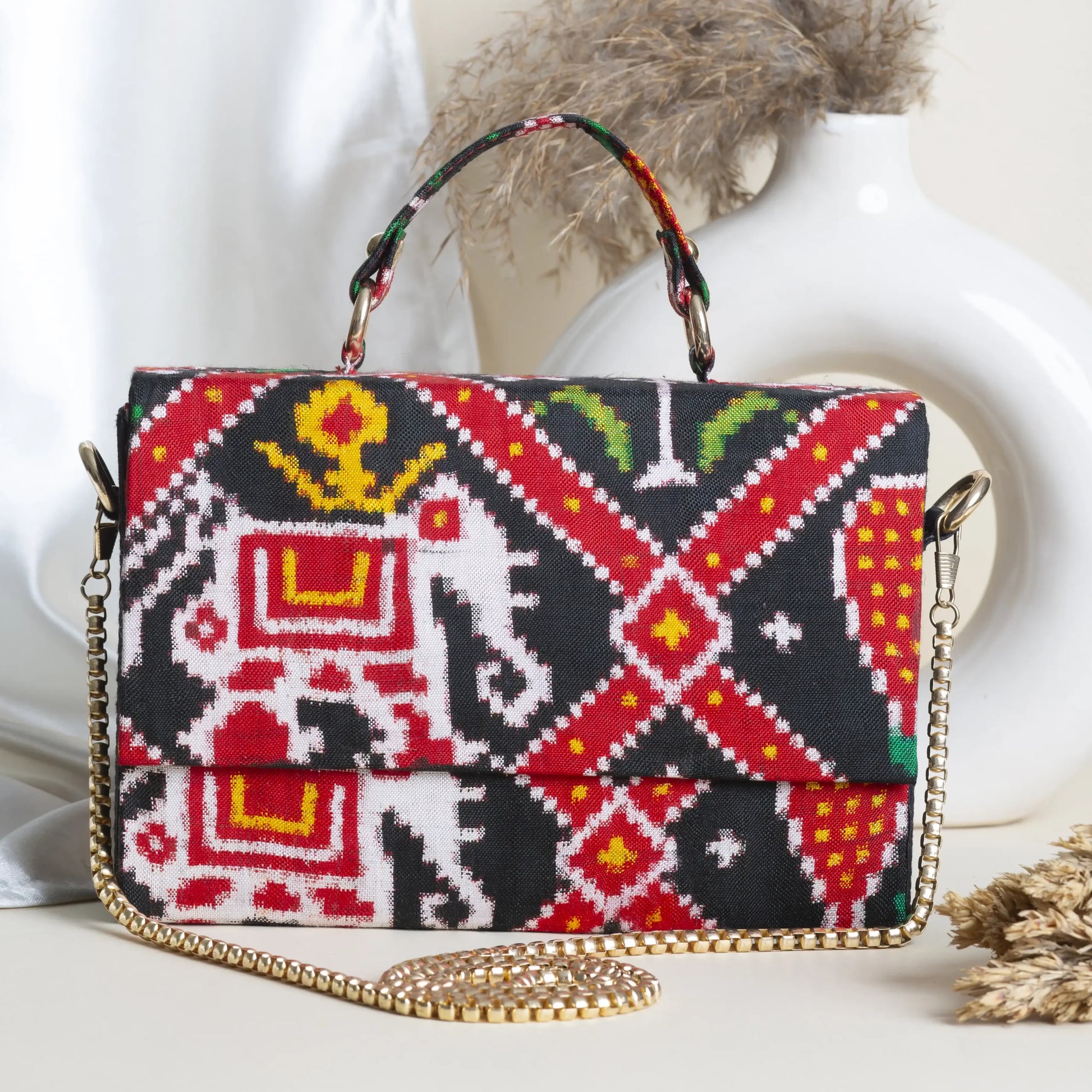 Double Ikat Patola Clutch