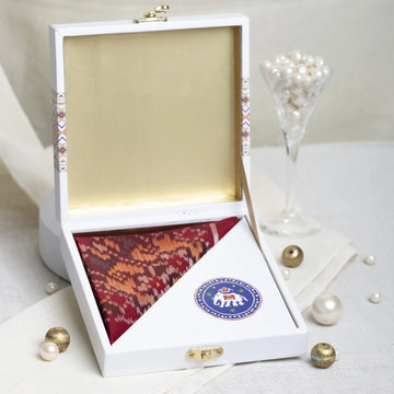 Single Ikat Pocket Square