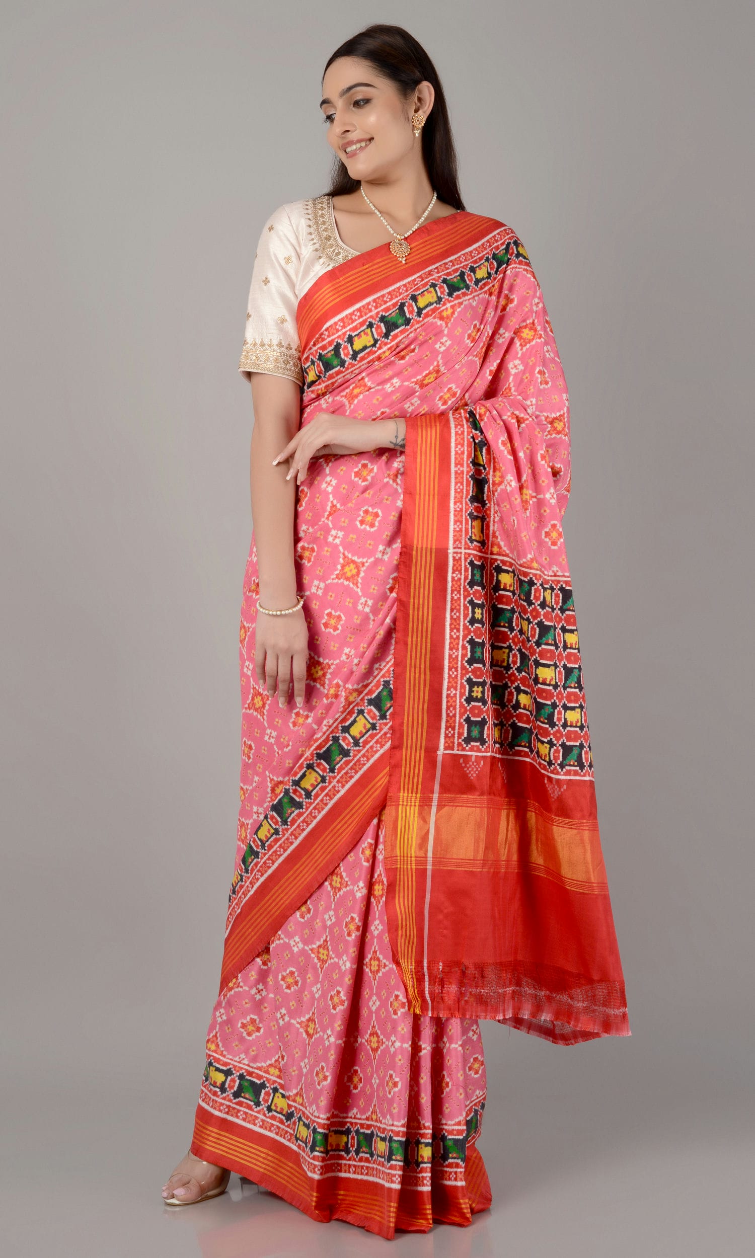 Double Ikat Patola Saree Chhab Ratan
