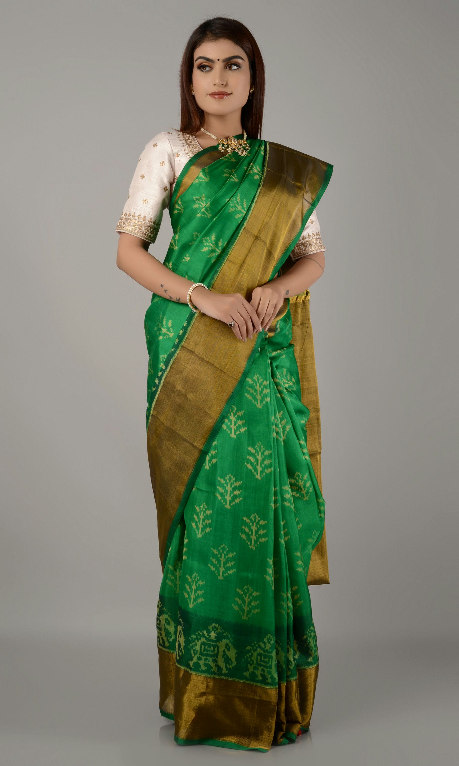 Rajkoti Patola Saree Flower