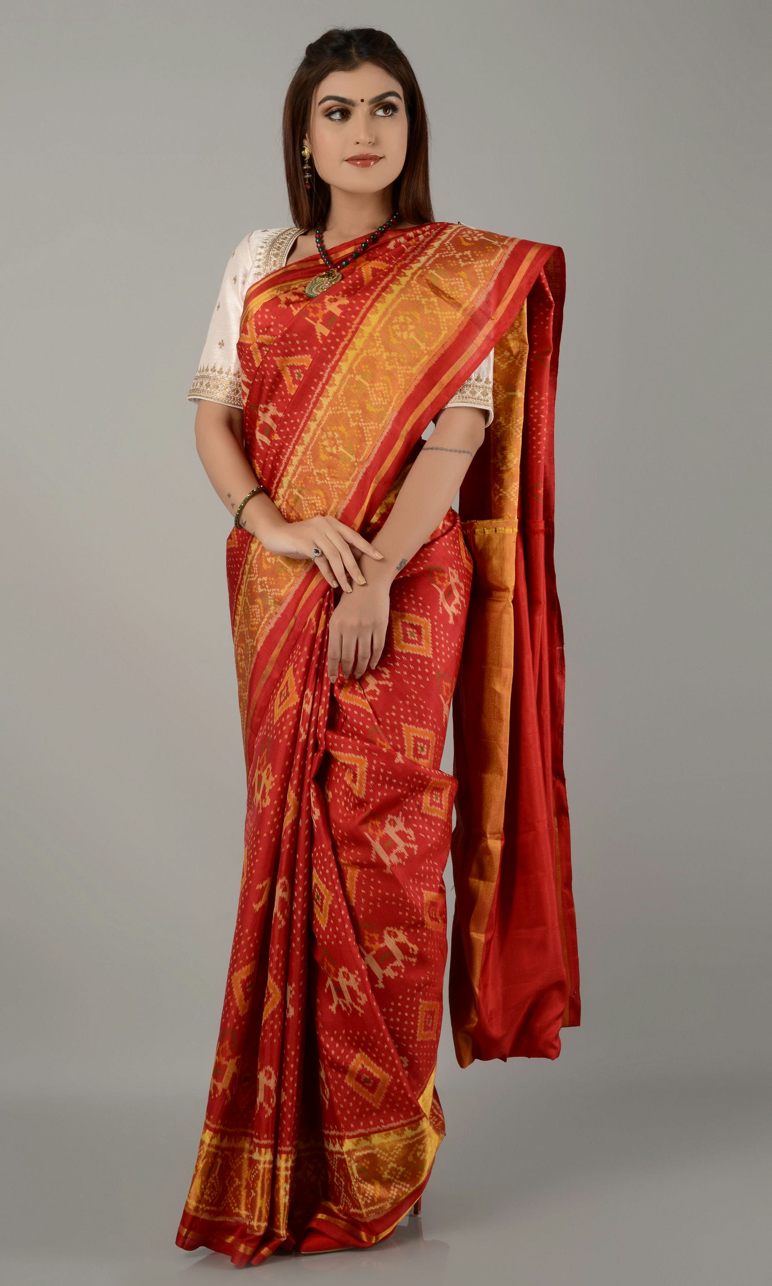 Rajkoti Patola Saree Hathi Chanda