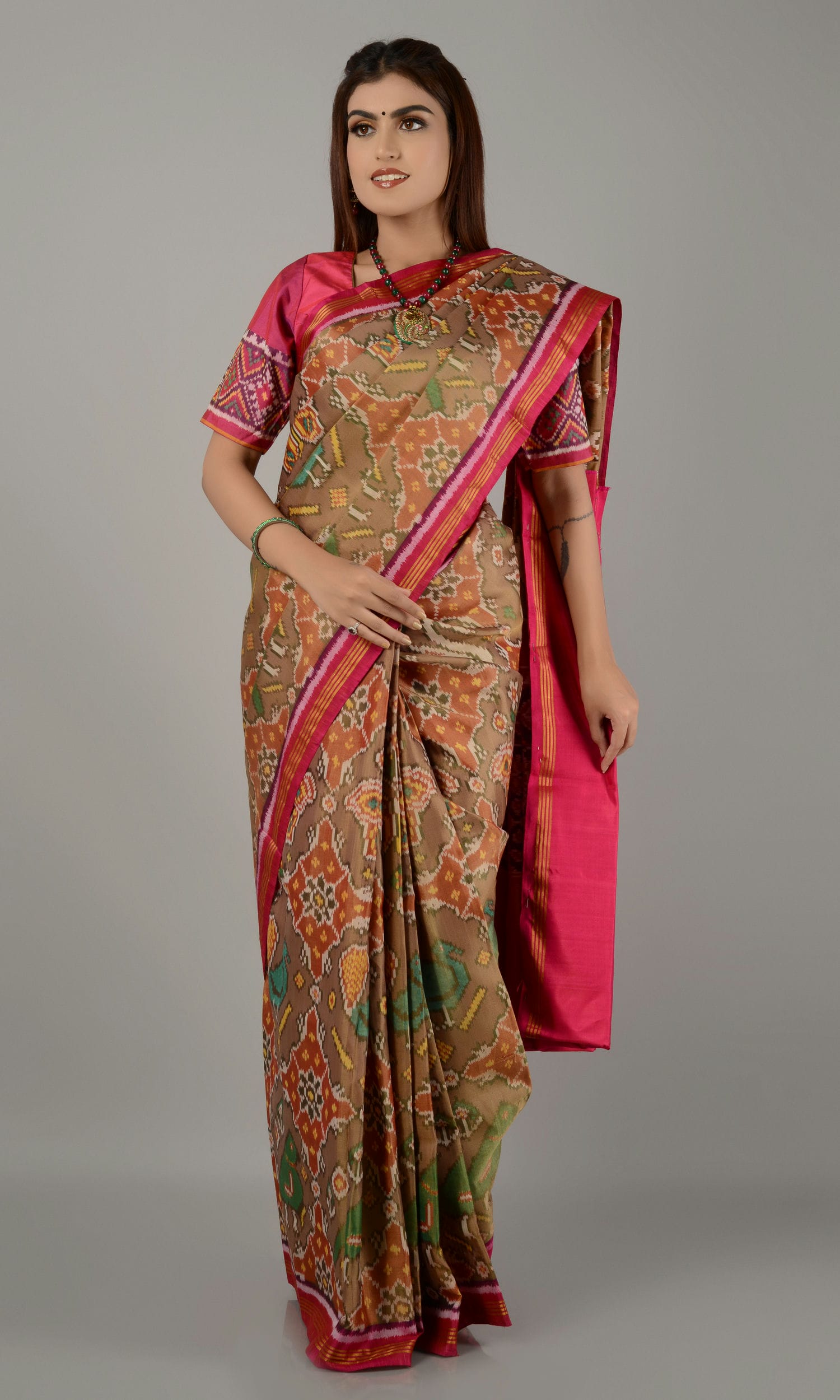 Single Ikat Patola Saree Patola Motifs
