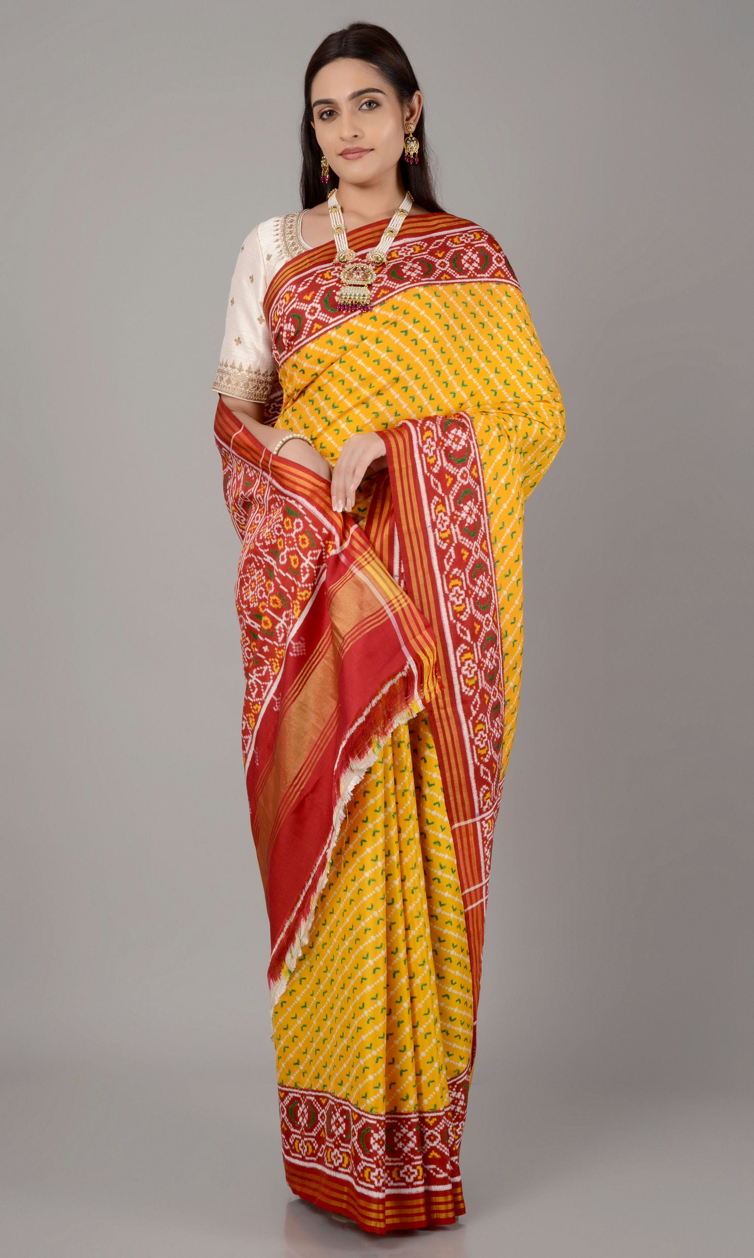Double Ikat Patola Saree Laheriya