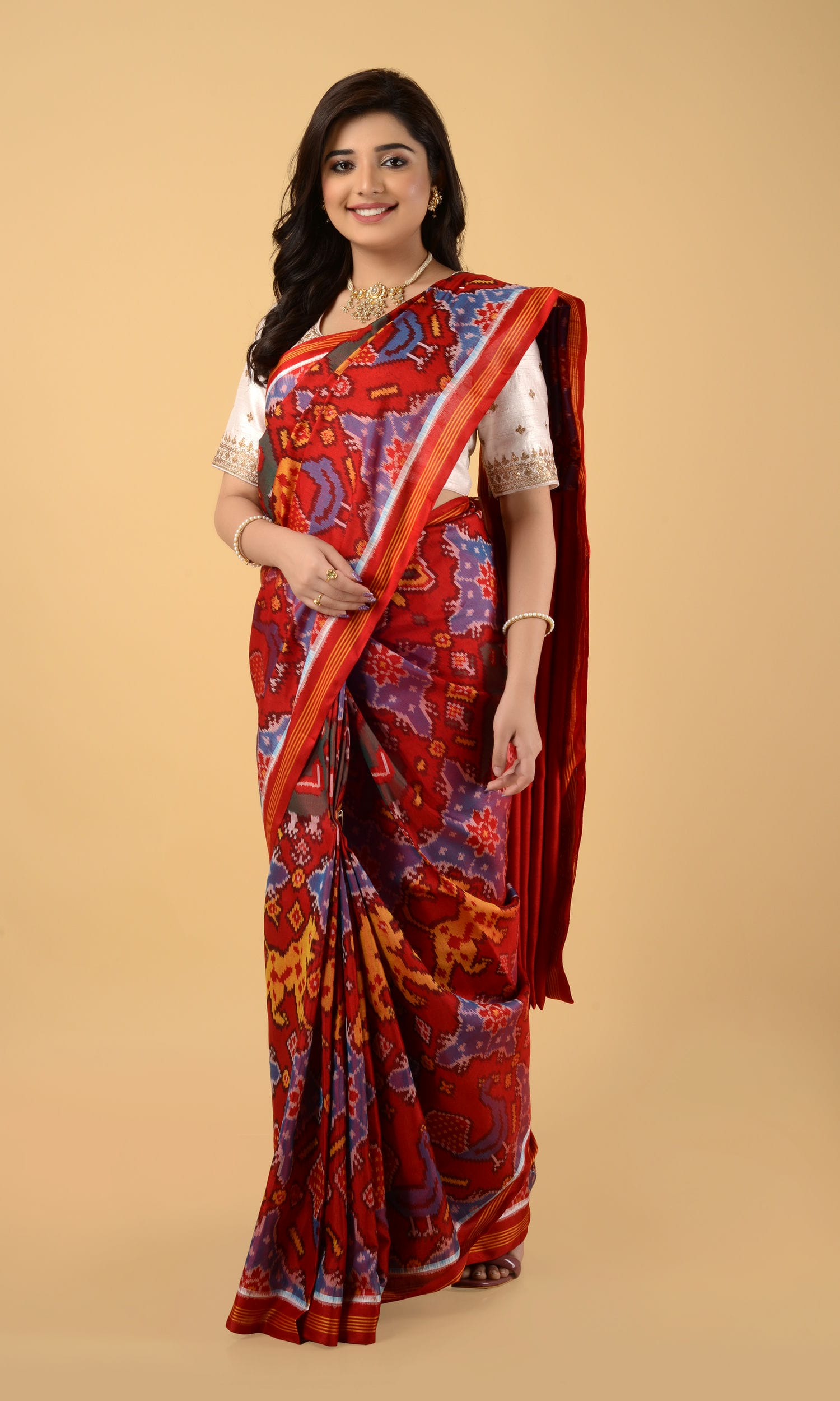 Single Ikat Patola Saree Patola Motifs