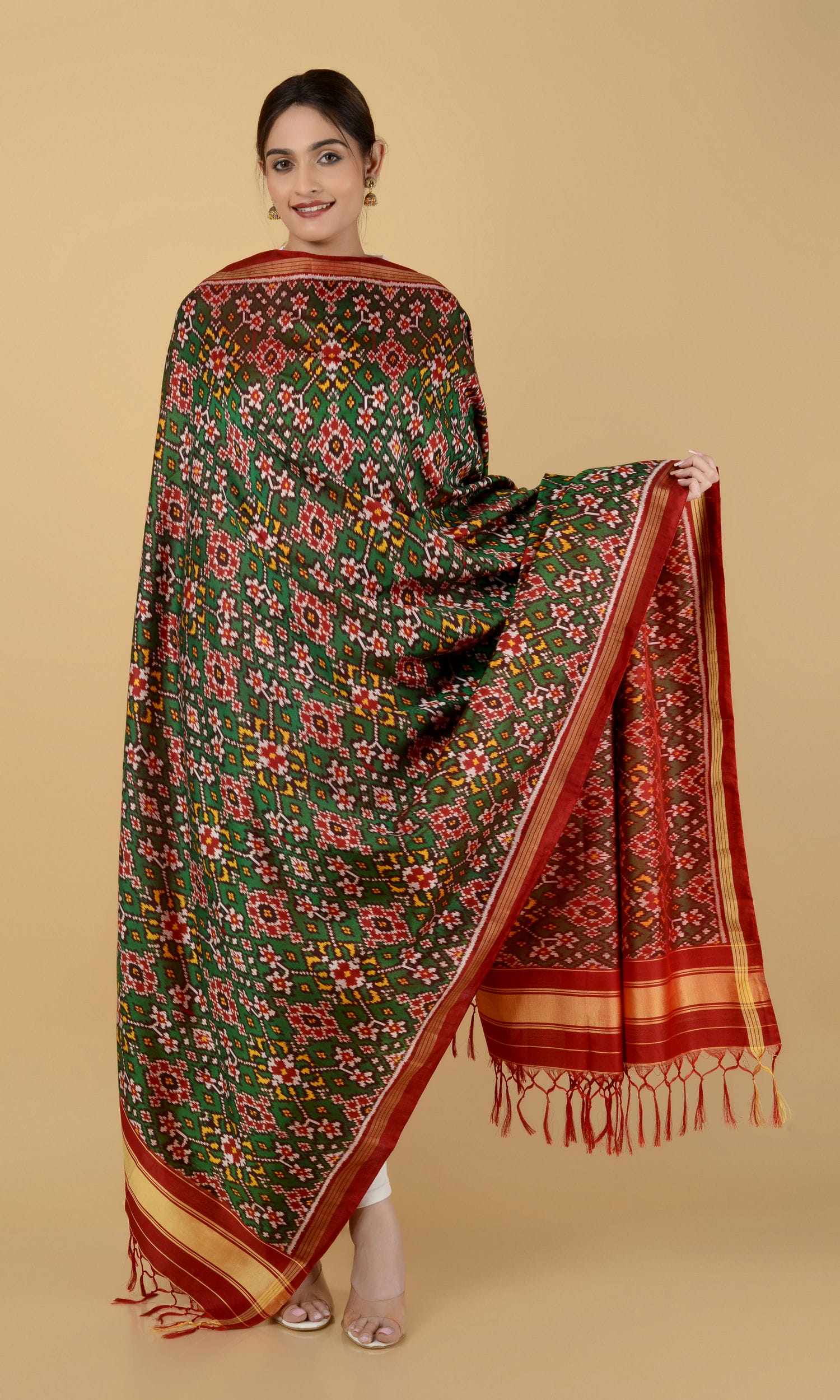 Twill Weave Patola Dupatta Nau Ratan