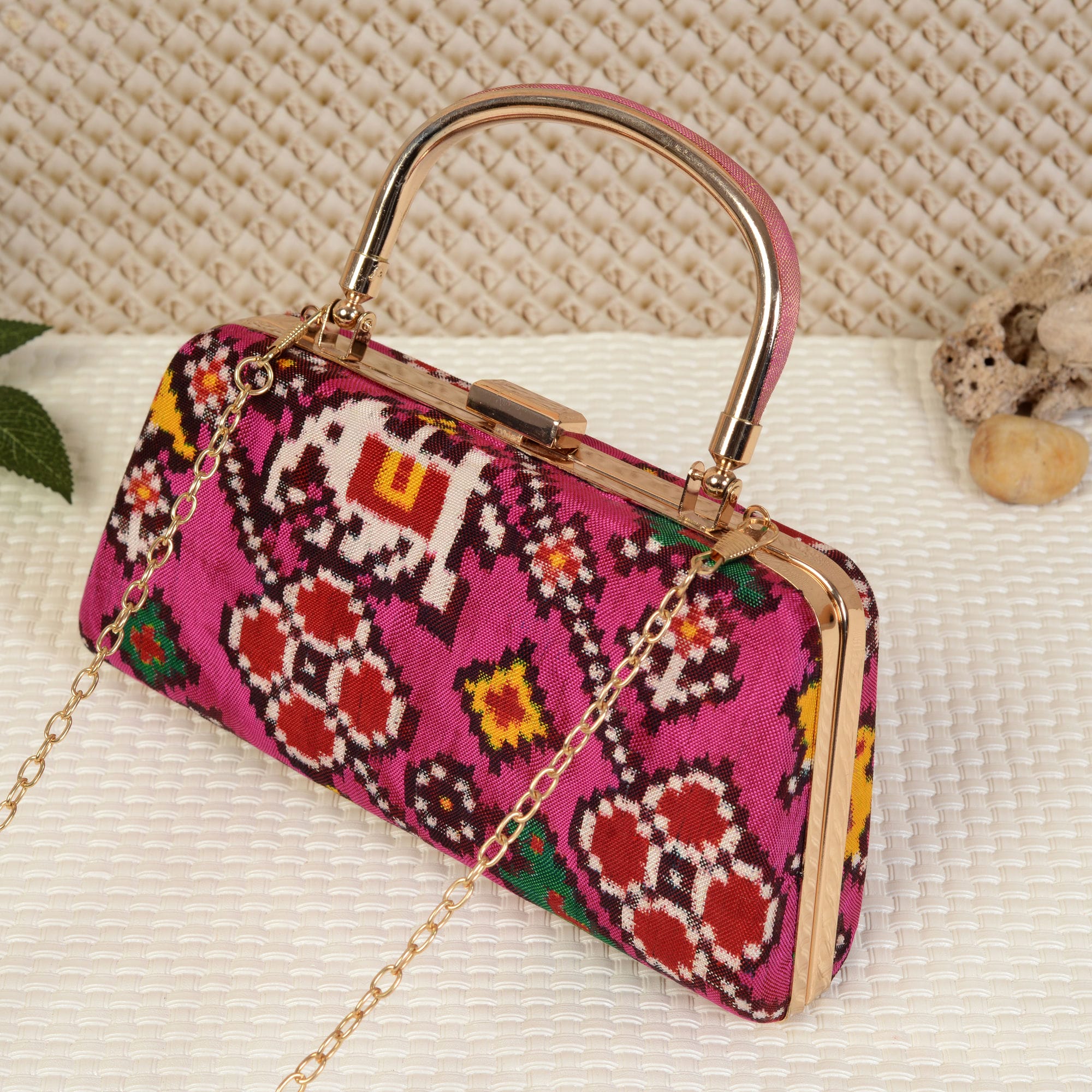 Double Ikat Patola Clutch
