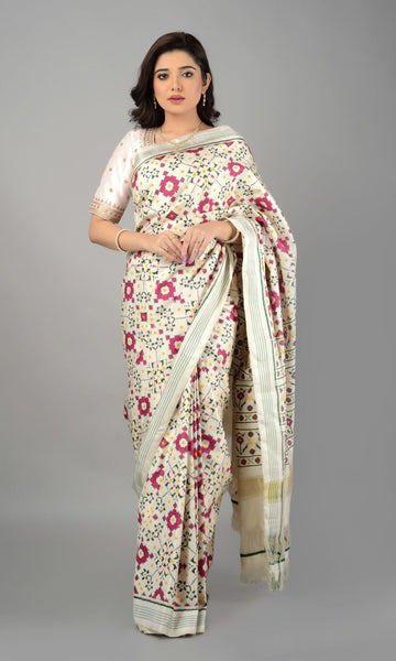 Double Ikat Patola Saree Nau Ratan