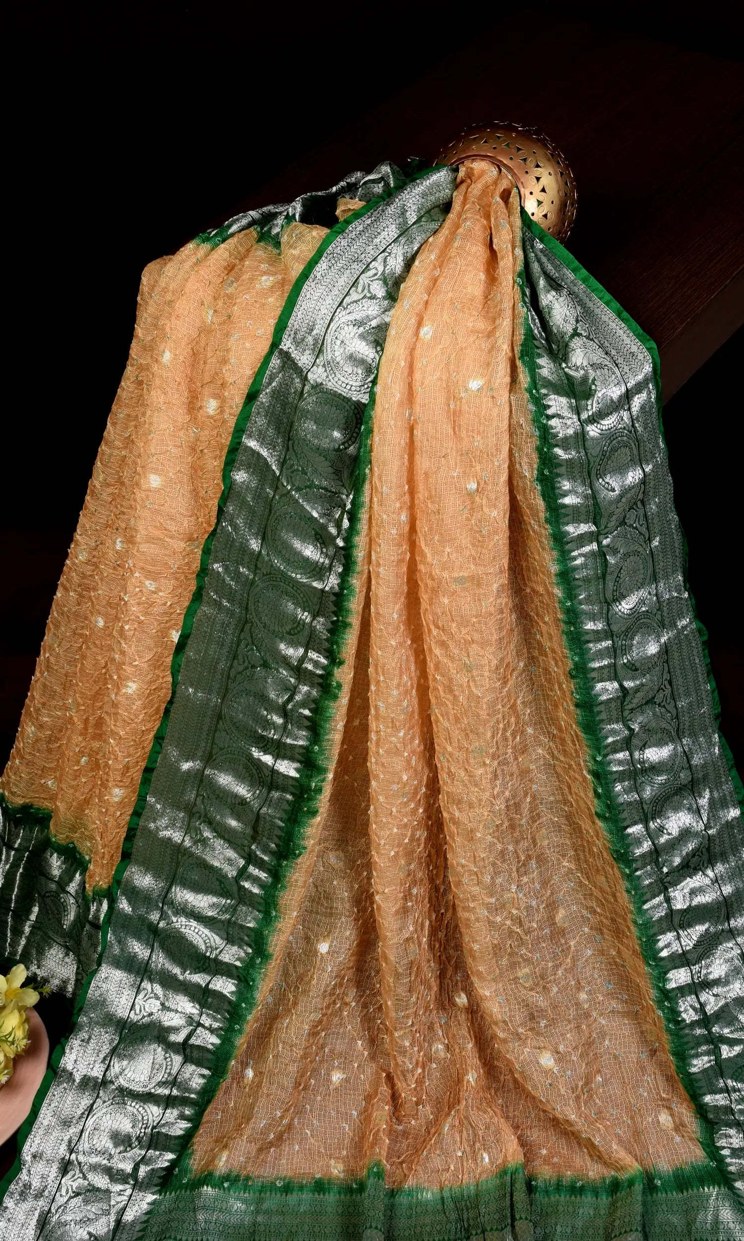 Kota Doriya Banarasi Weave Bandhani Saree