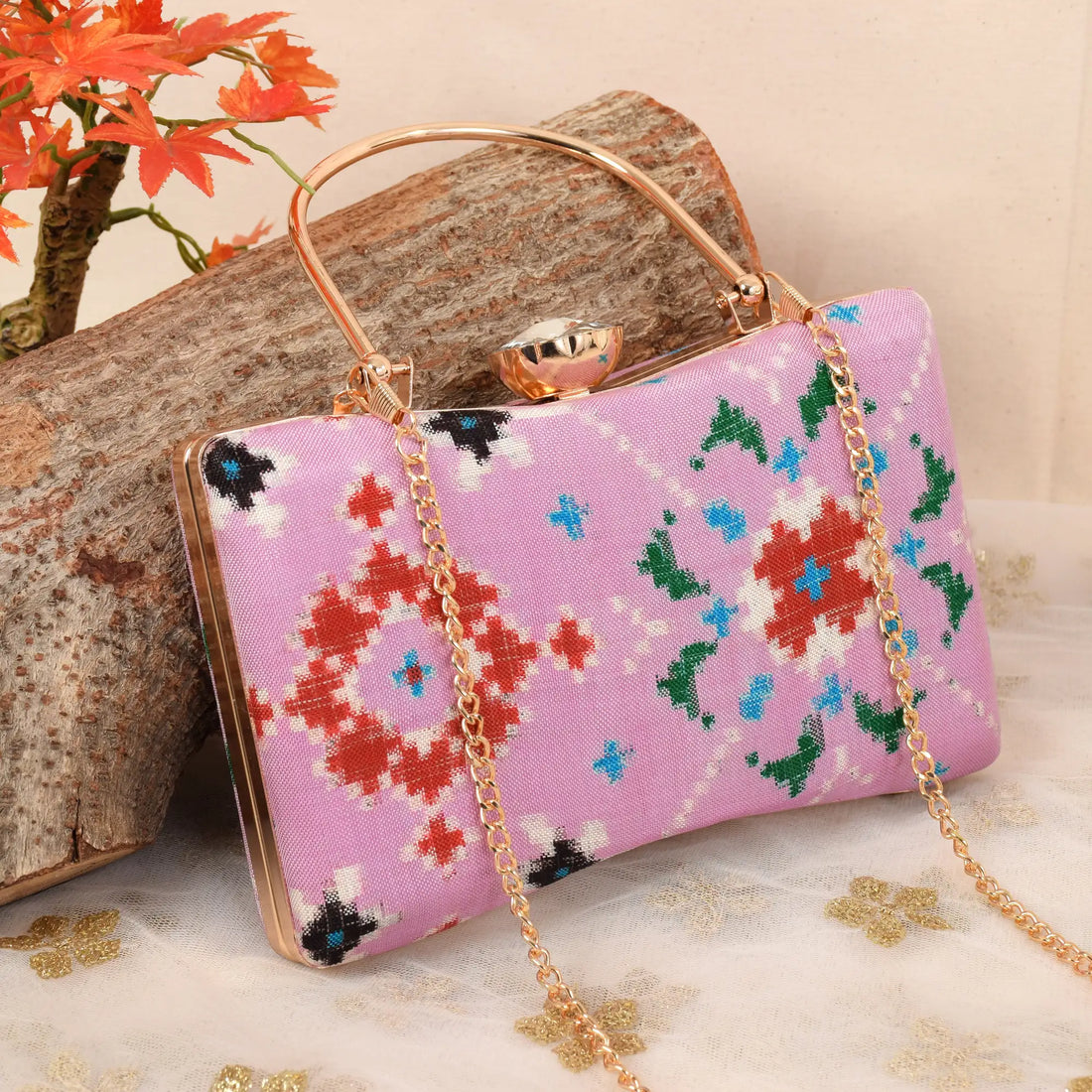 Double Ikat Patola Clutch