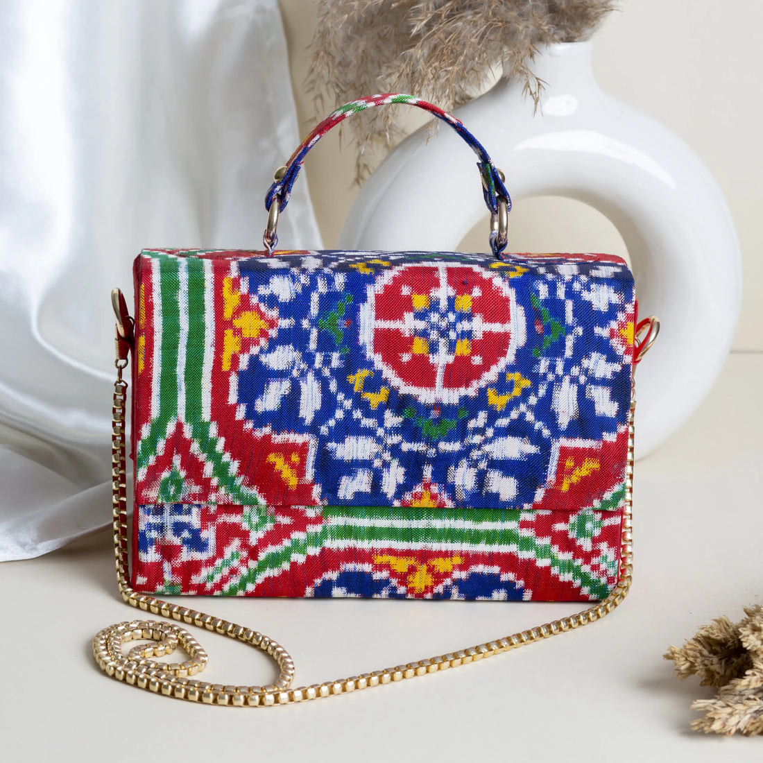 Double Ikat Patola Clutch