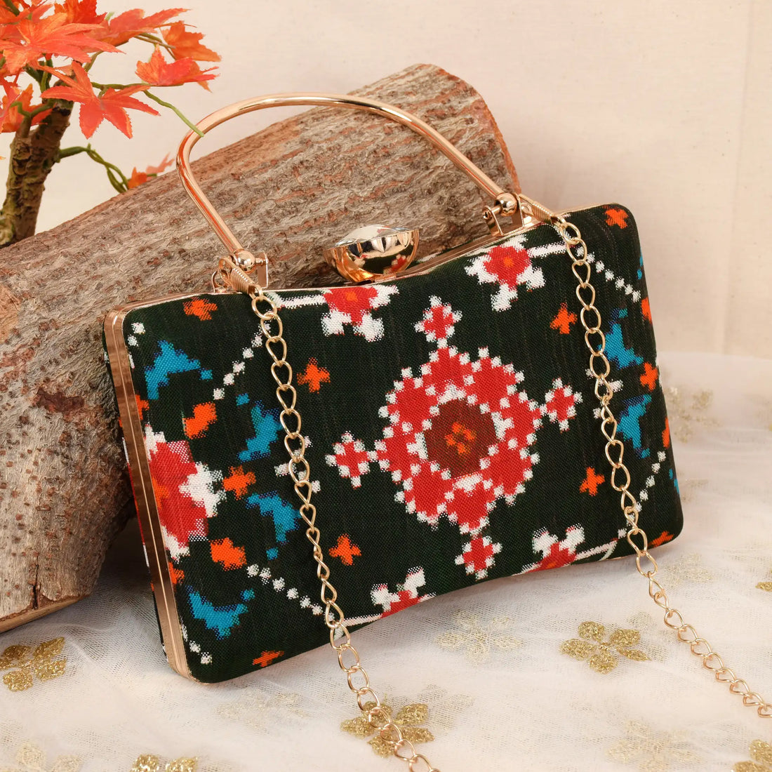 Double Ikat Patola Clutch
