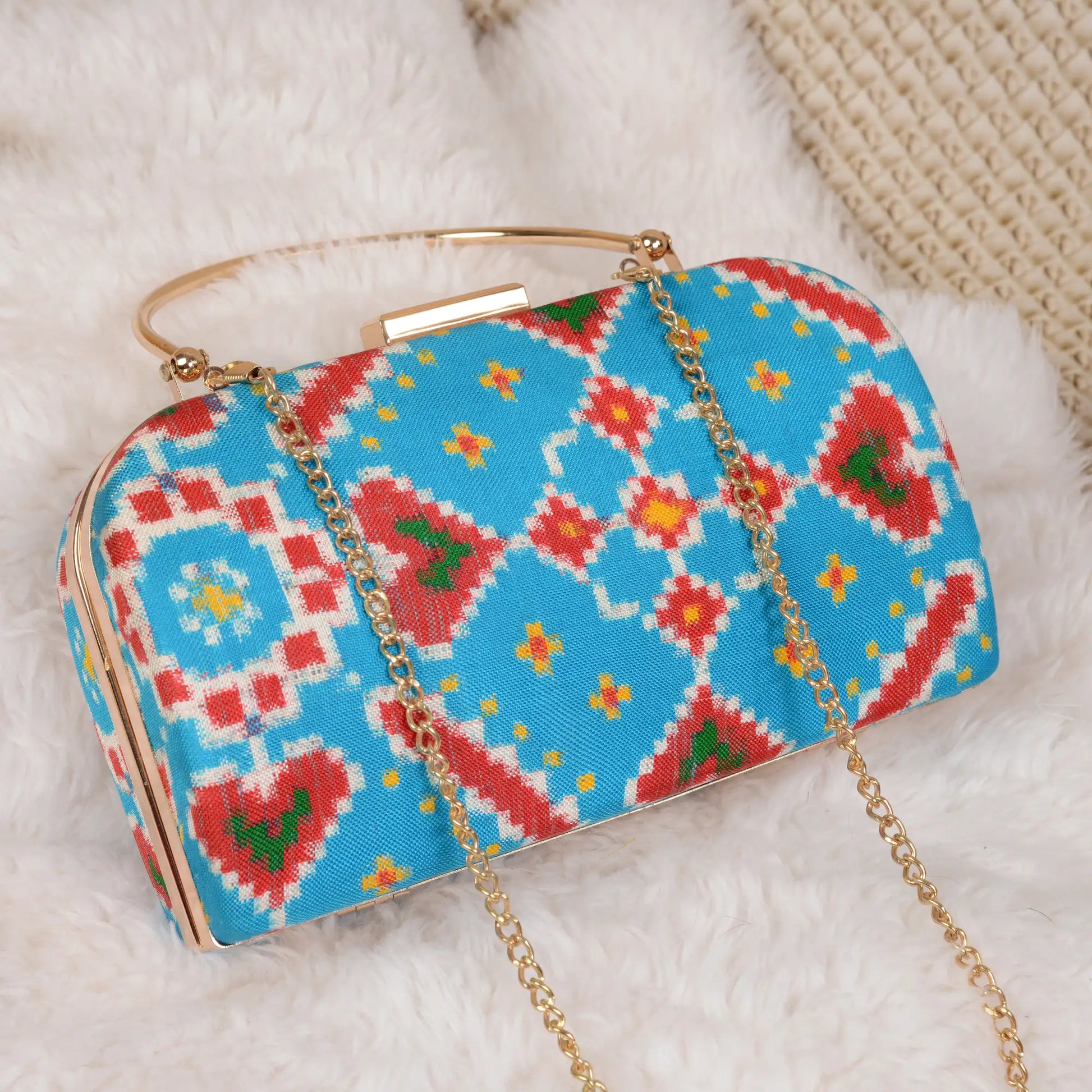 Double Ikat Patola Clutch