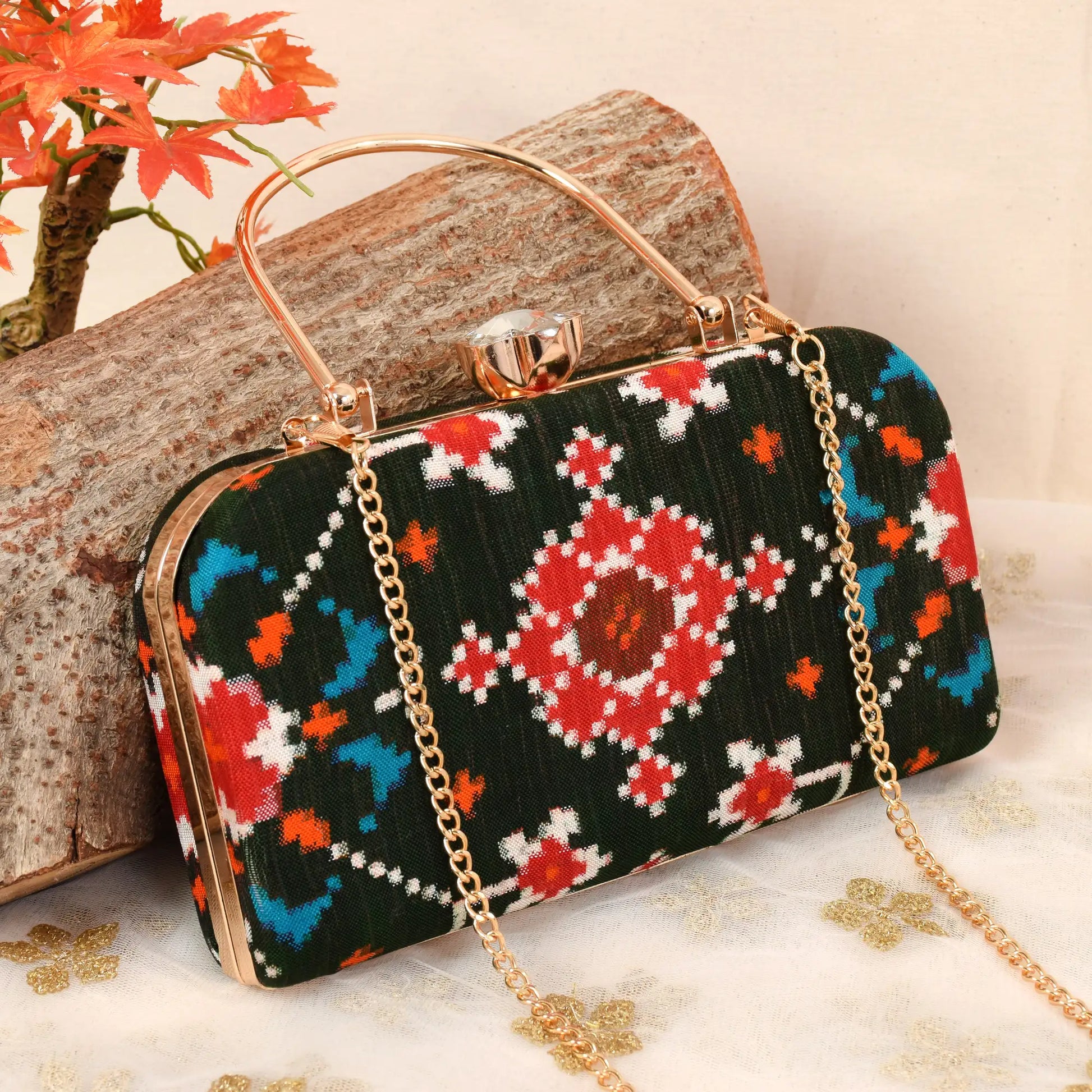Double Ikat Patola Clutch