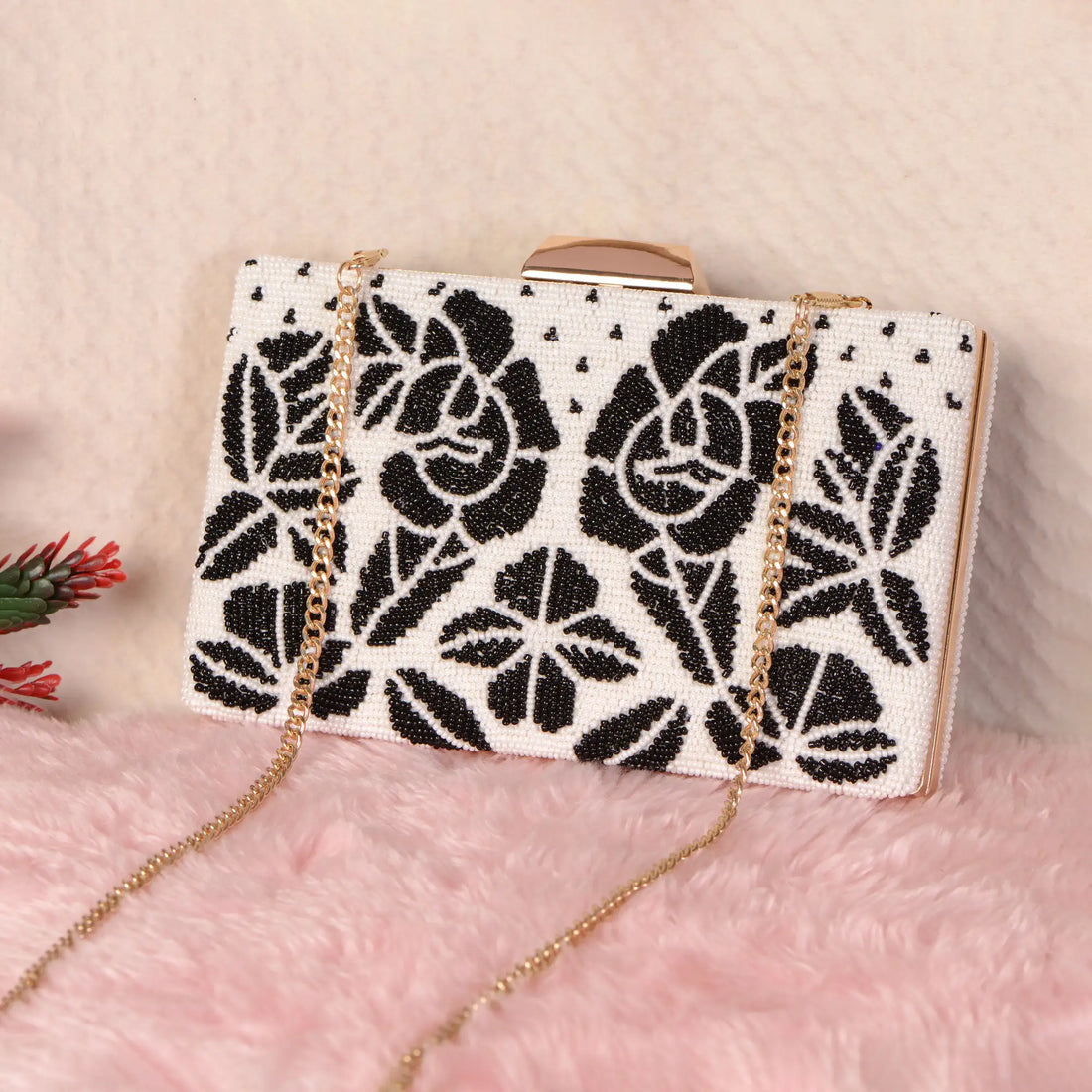 Beaded Patola Clutch