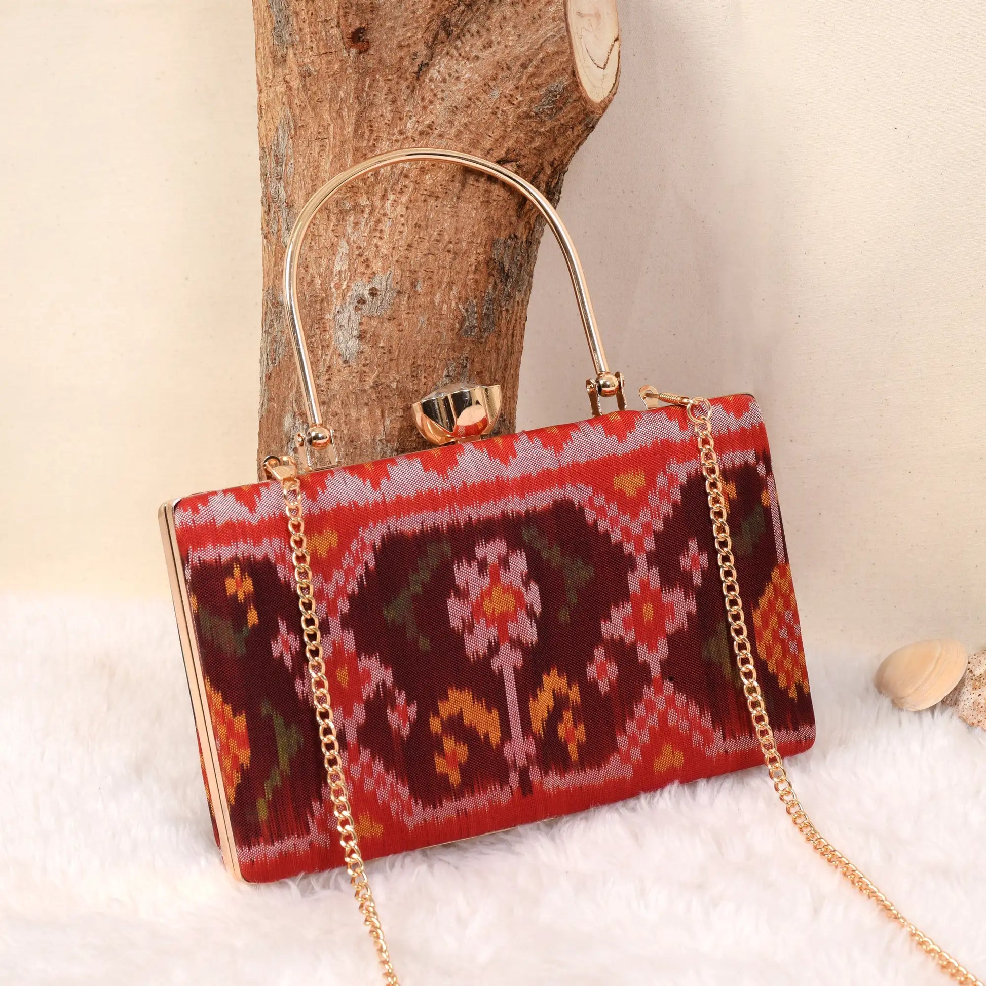 Single Ikat Patola Clutch