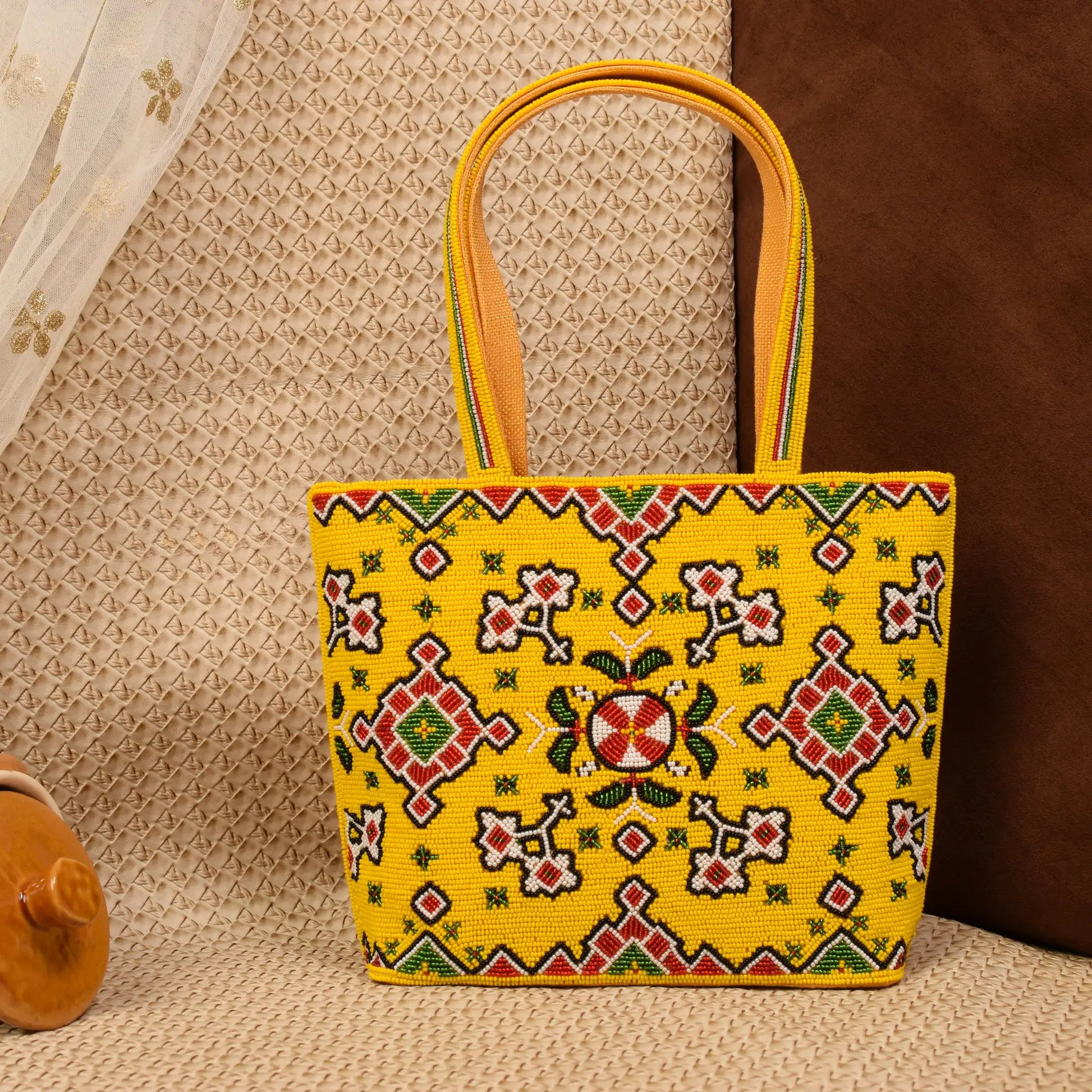 Patola Beaded Handbag
