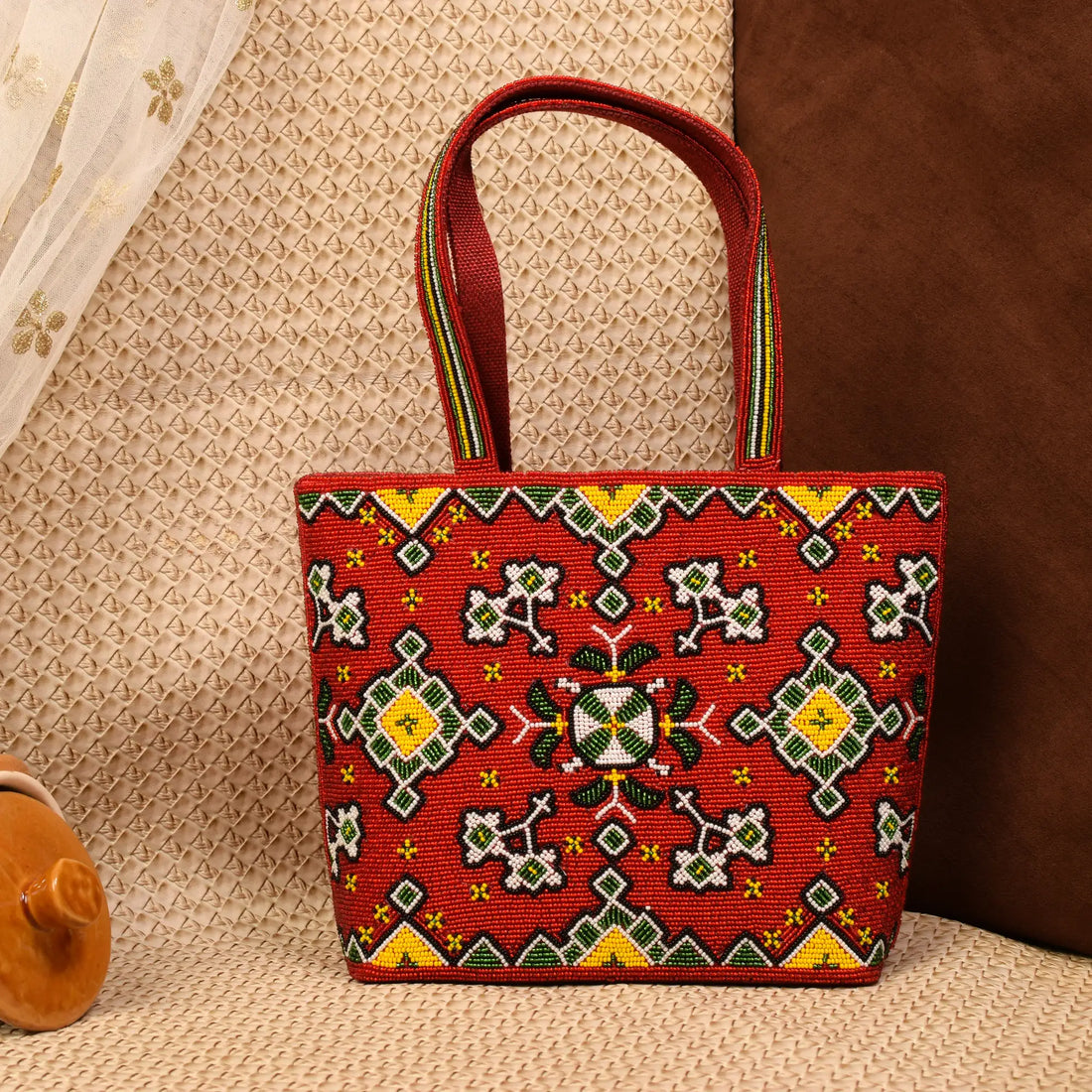 Patola Beaded Handbag