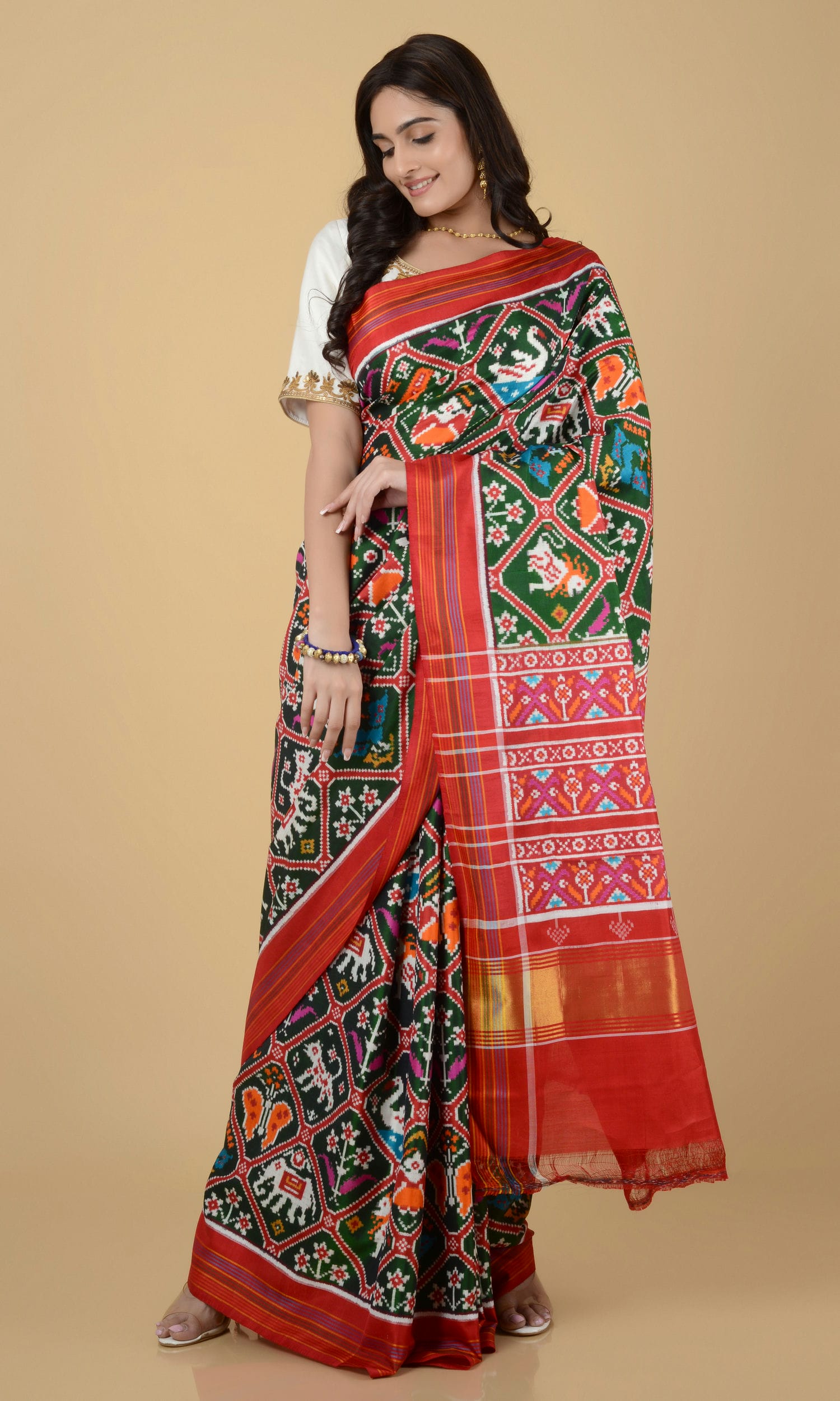 Double Ikat Patola Saree 9 Motif
