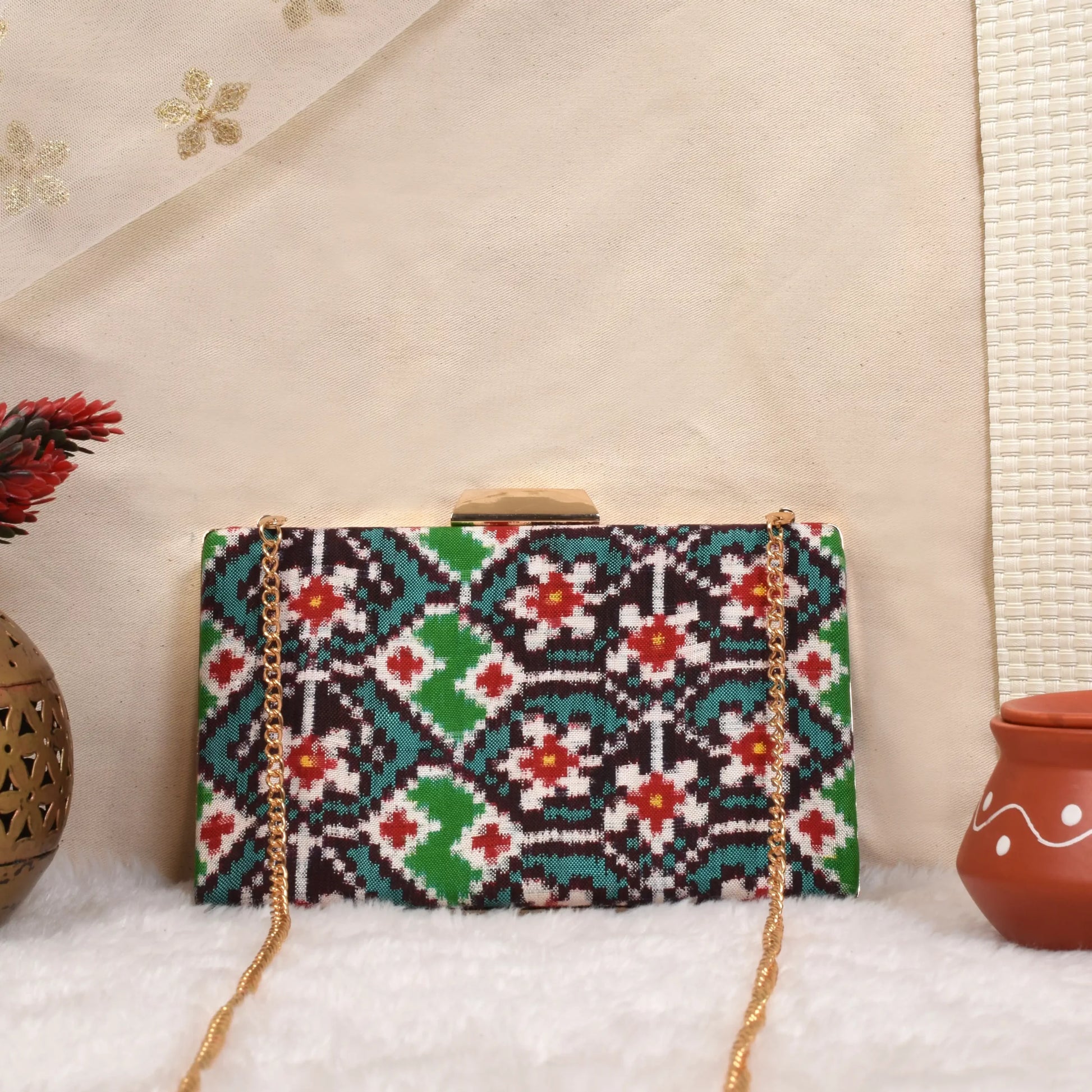 Double Ikat Patola Clutch