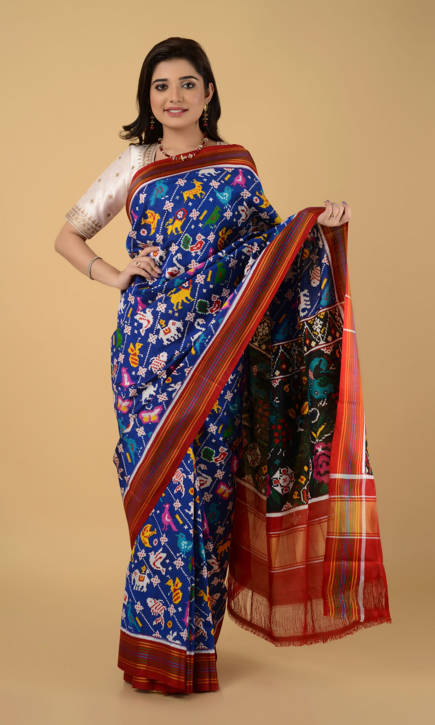 Double Ikat Patola Saree 17 Motifs