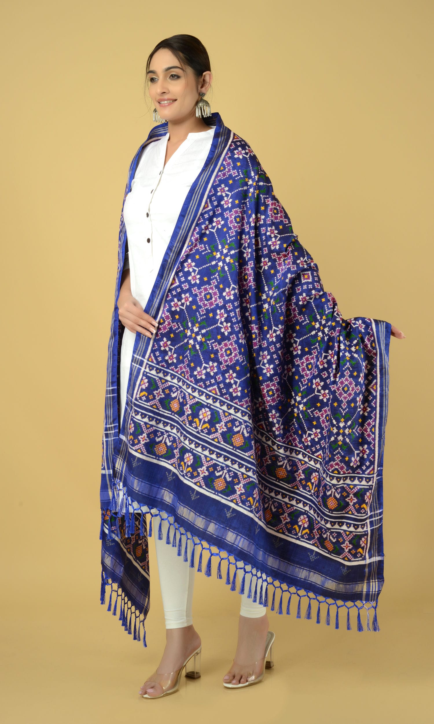 Double Ikat Patola Dupatta Nau Ratan