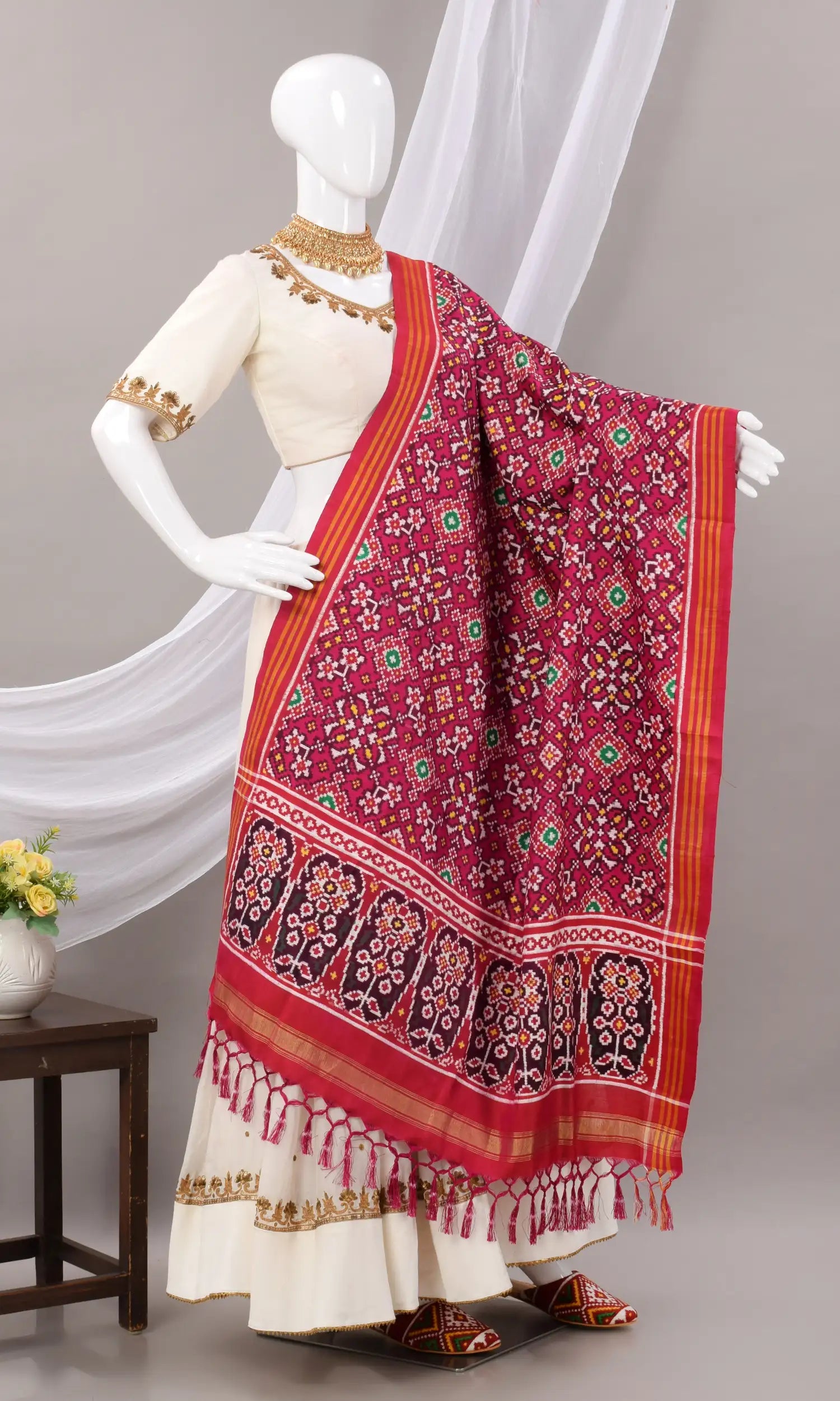 Double Ikat Patola Dupatta
