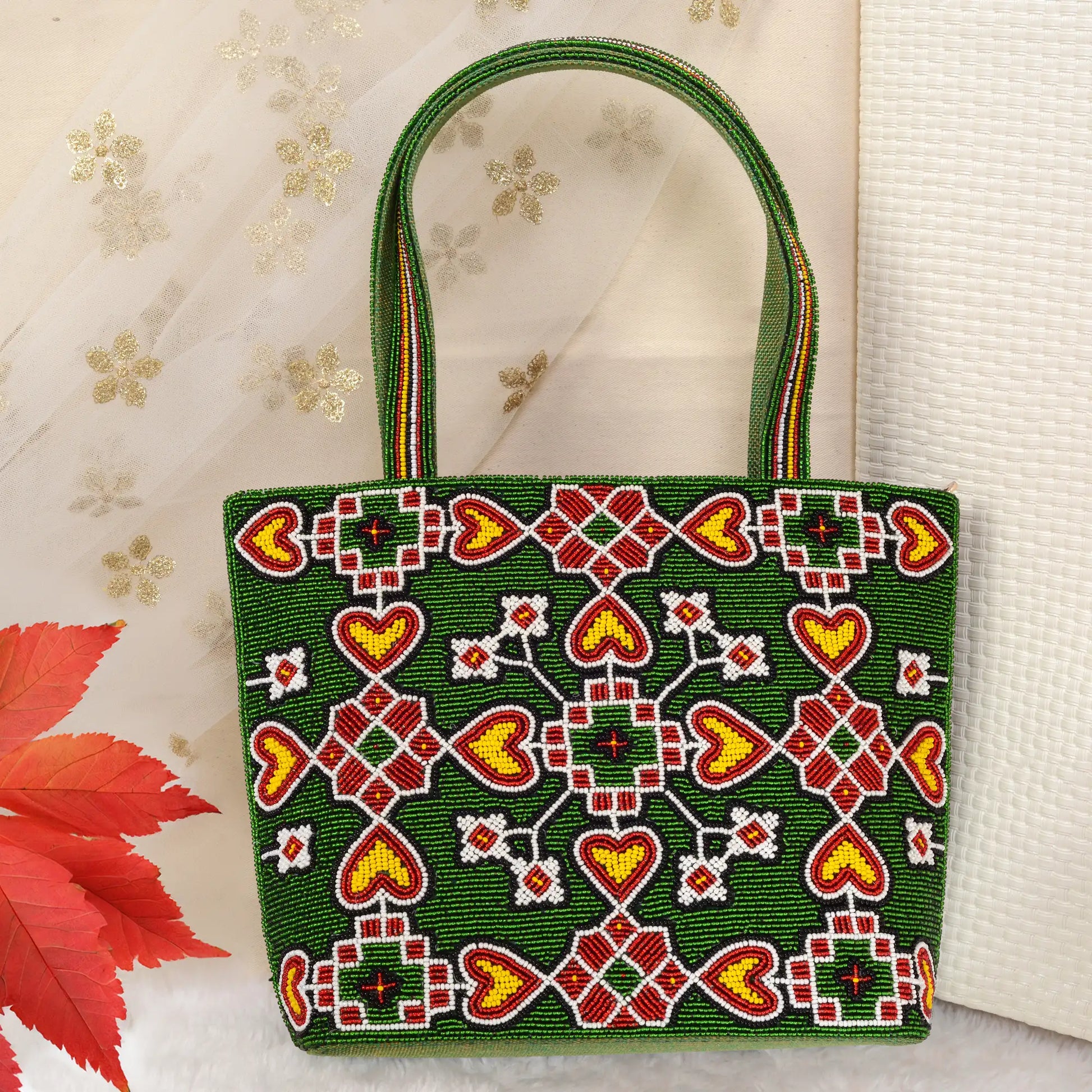 Patola Beaded Handbag