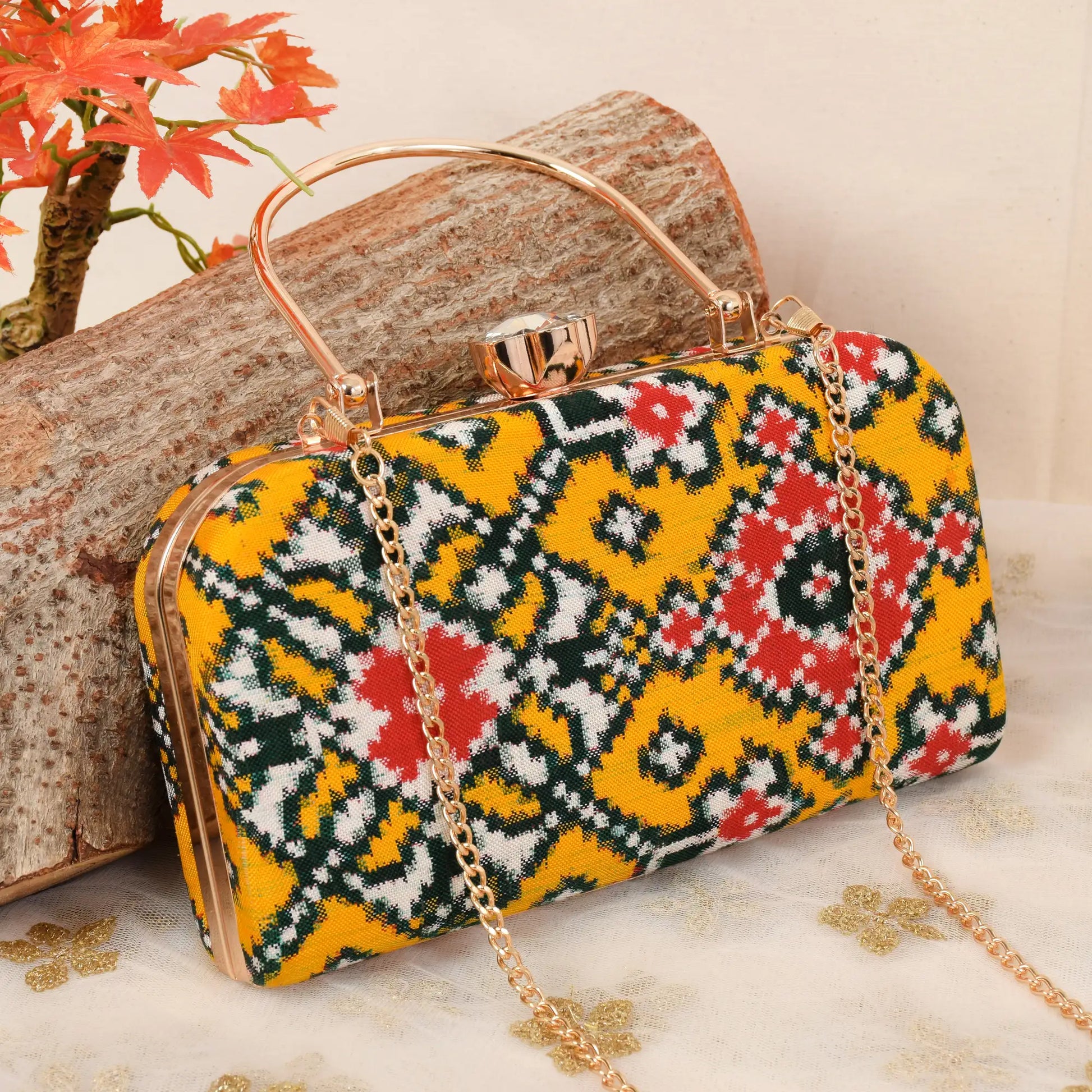 Double Ikat Patola Clutch