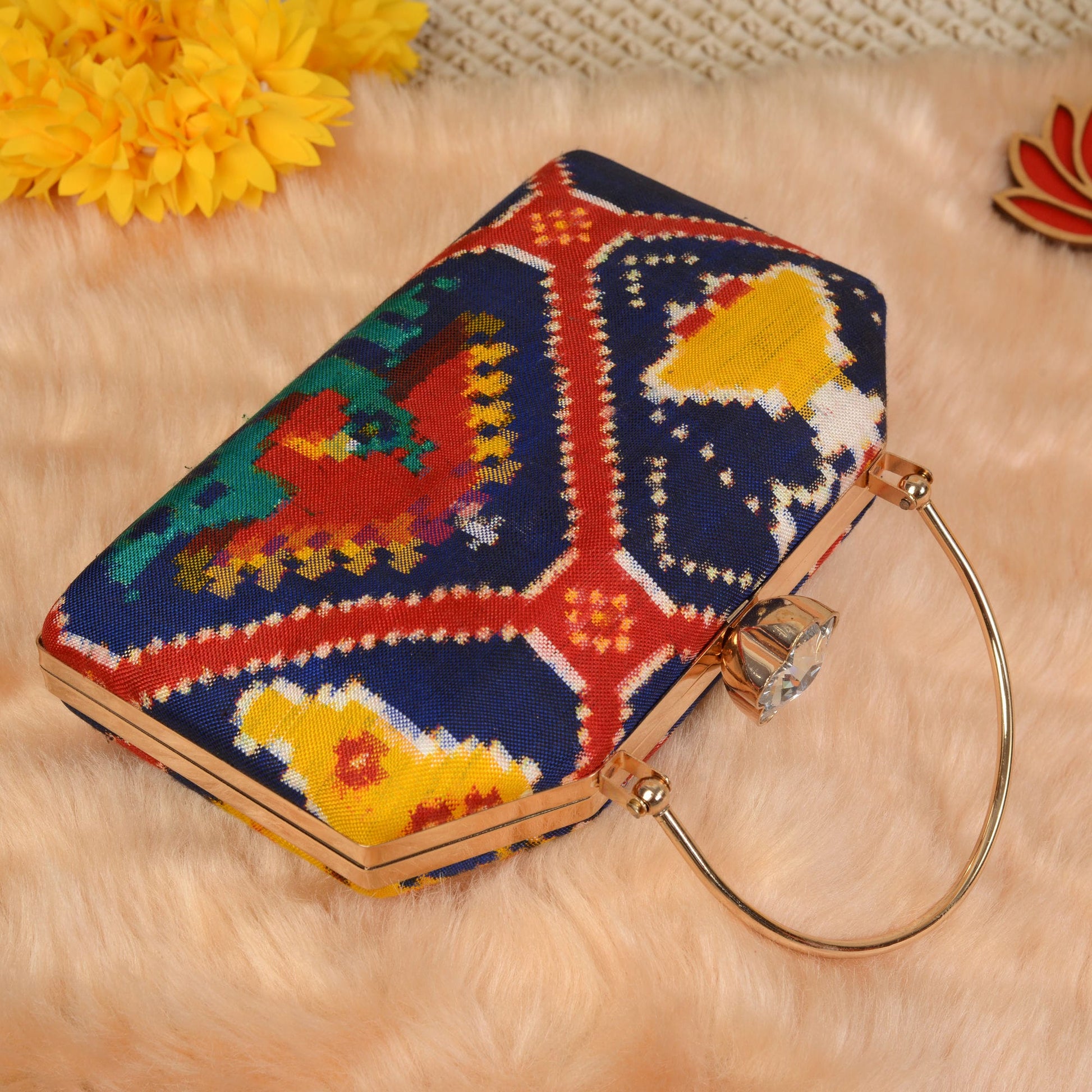 Double Ikat Patola Clutch