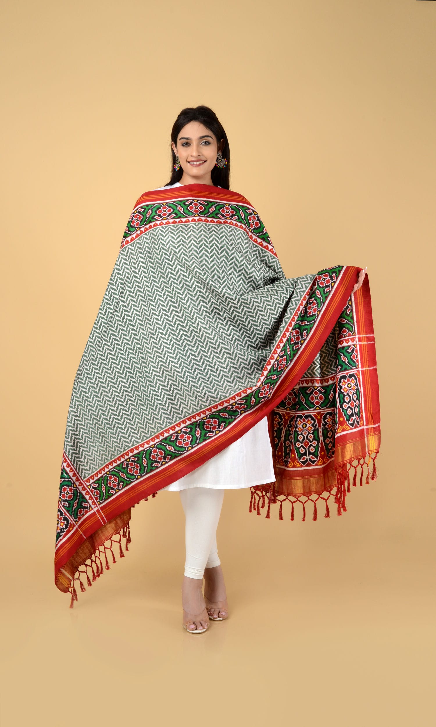 Double Ikat Patola Dupatta Laheriya